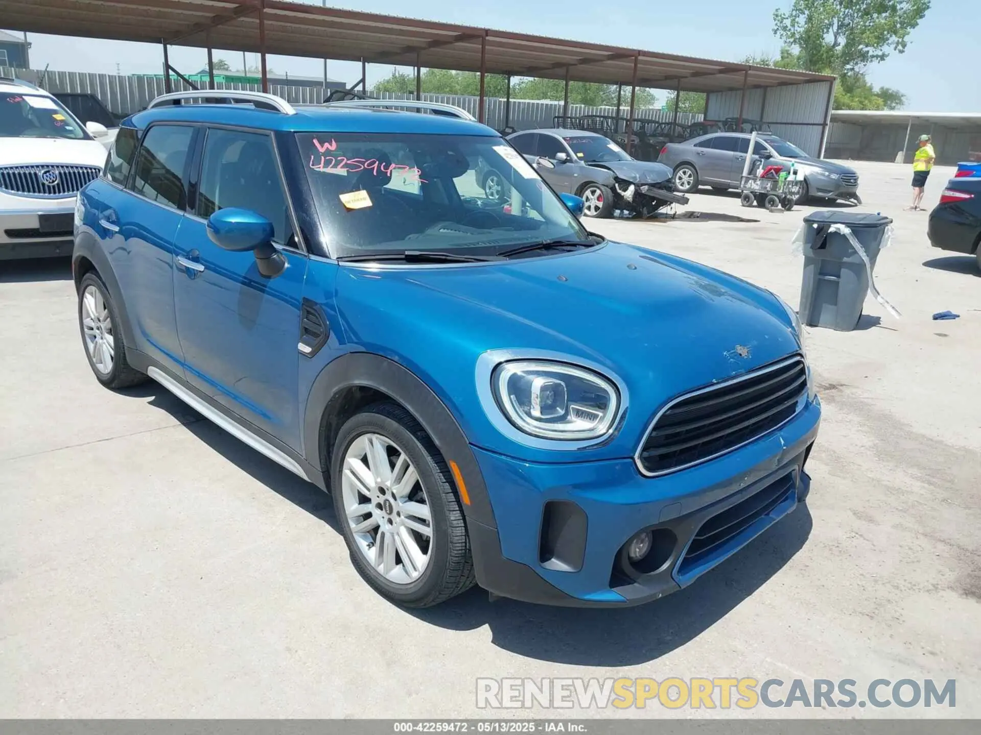 1 Photograph of a damaged car WMZ23BR04N3N61287 MINI COUNTRYMAN 2022
