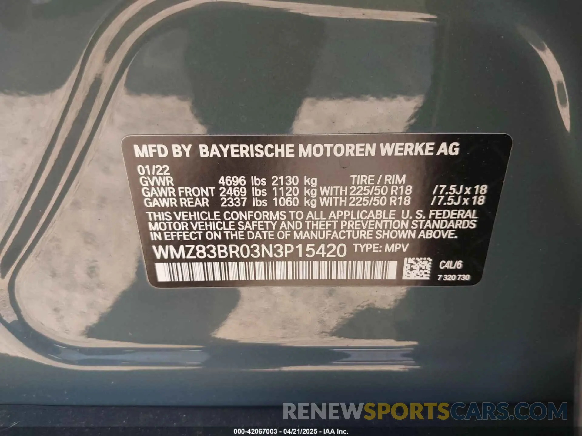9 Фотография поврежденного автомобиля WMZ83BR03N3P15420 MINI COUNTRYMAN 2022