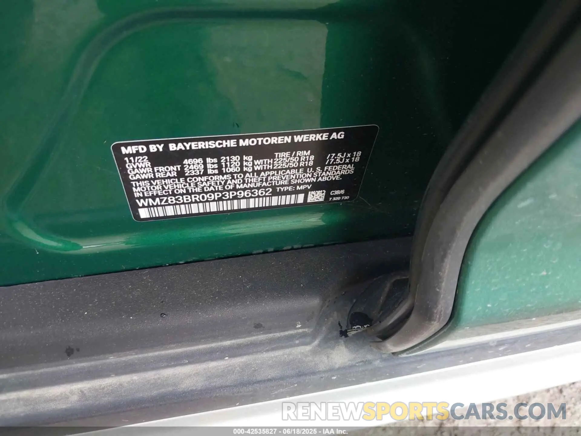 9 Photograph of a damaged car WMZ83BR09P3P96362 MINI COUNTRYMAN 2023