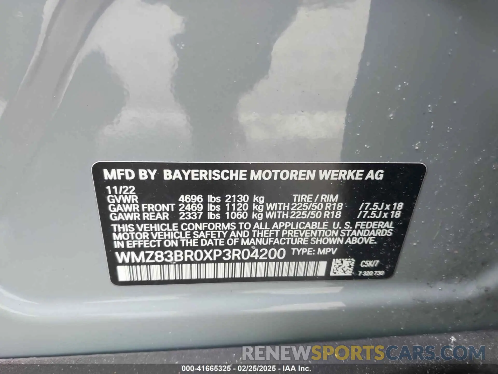 9 Photograph of a damaged car WMZ83BR0XP3R04200 MINI COUNTRYMAN 2023