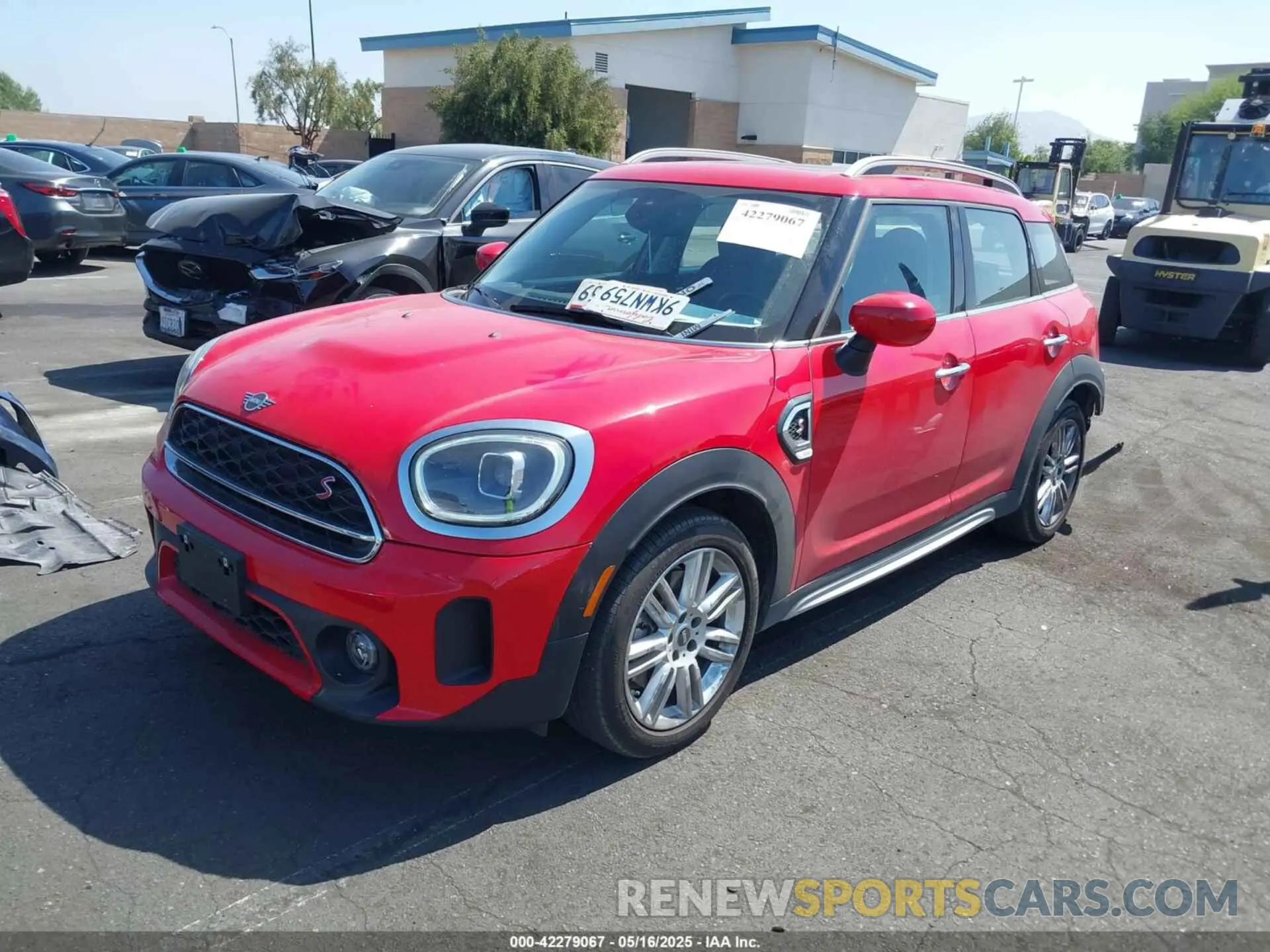 2 Photograph of a damaged car WMZ53BR05R3R86195 MINI COUNTRYMAN 2024