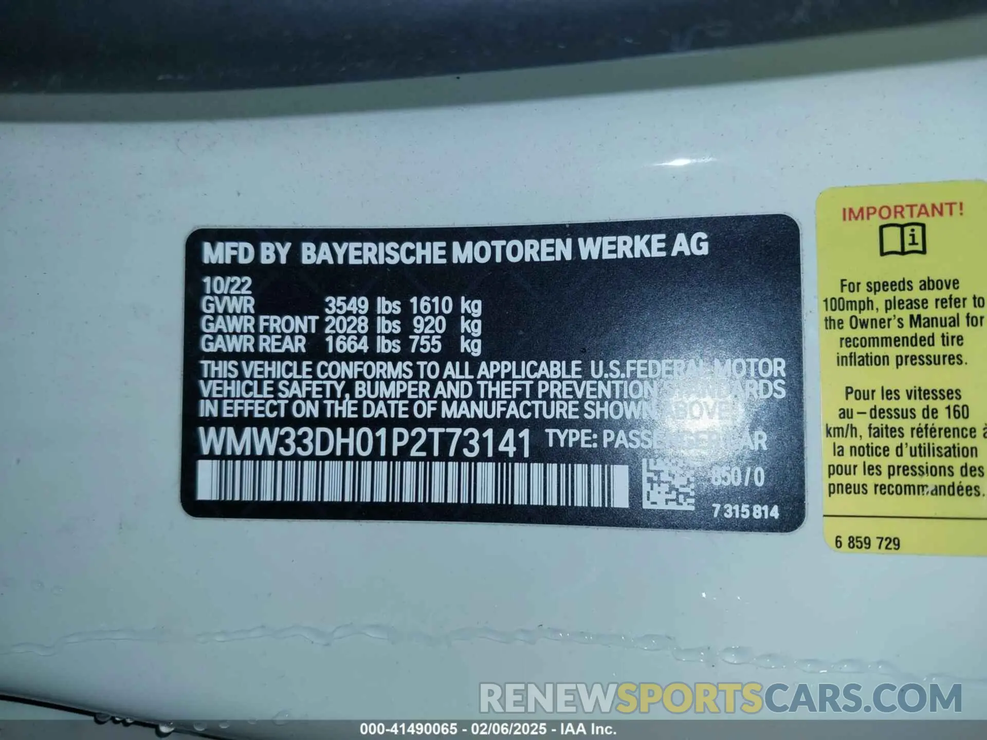 9 Фотография поврежденного автомобиля WMW33DH01P2T73141 MINI HARDTOP 2023