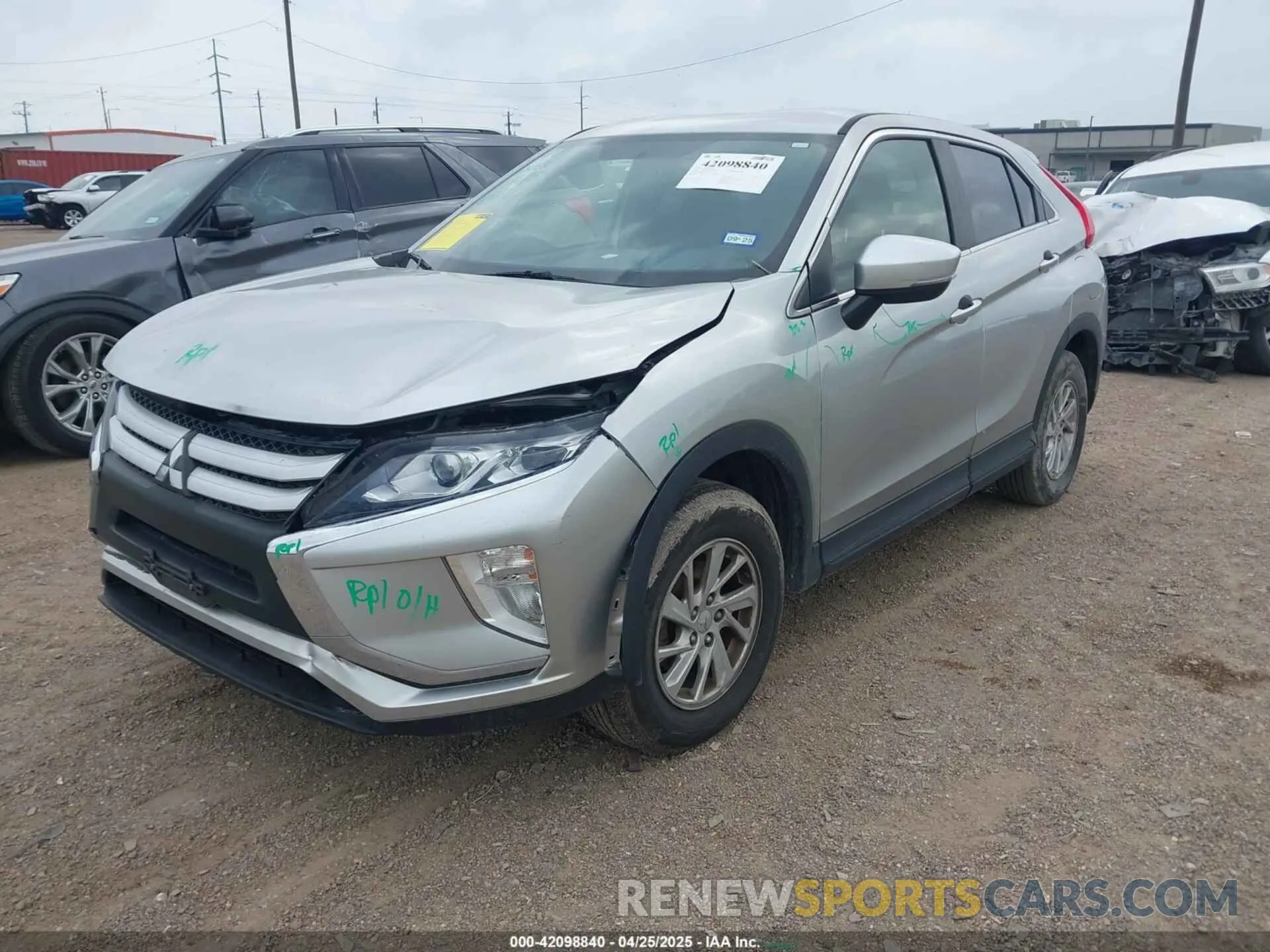 2 Photograph of a damaged car JA4AT3AA1KZ033005 MITSUBISHI ECLIPSE CROSS 2019