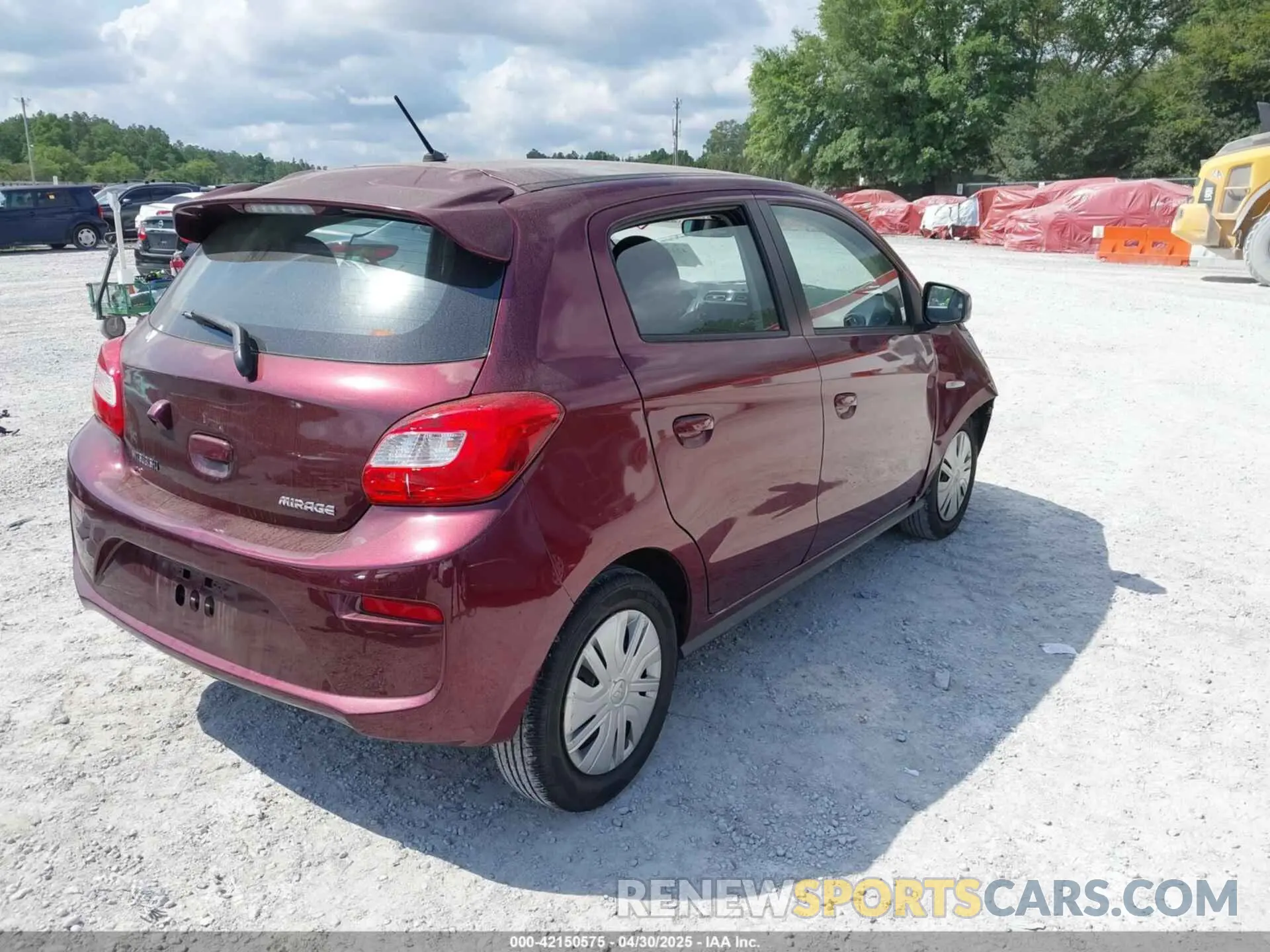 4 Photograph of a damaged car ML32A3HJ0KH001192 MITSUBISHI MIRAGE 2019