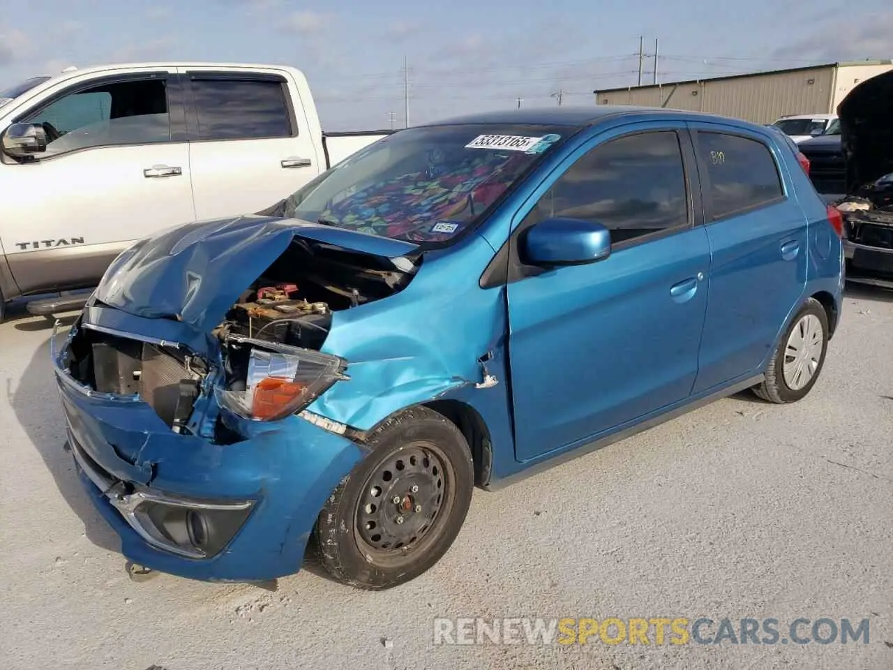 1 Photograph of a damaged car ML32A3HJ0KH001788 MITSUBISHI MIRAGE 2019