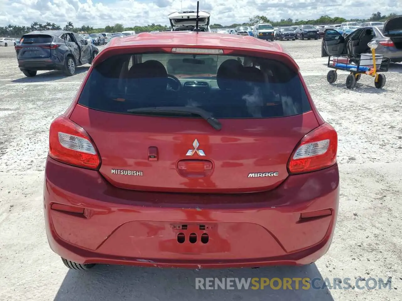 6 Photograph of a damaged car ML32A3HJ0KH006540 MITSUBISHI MIRAGE 2019