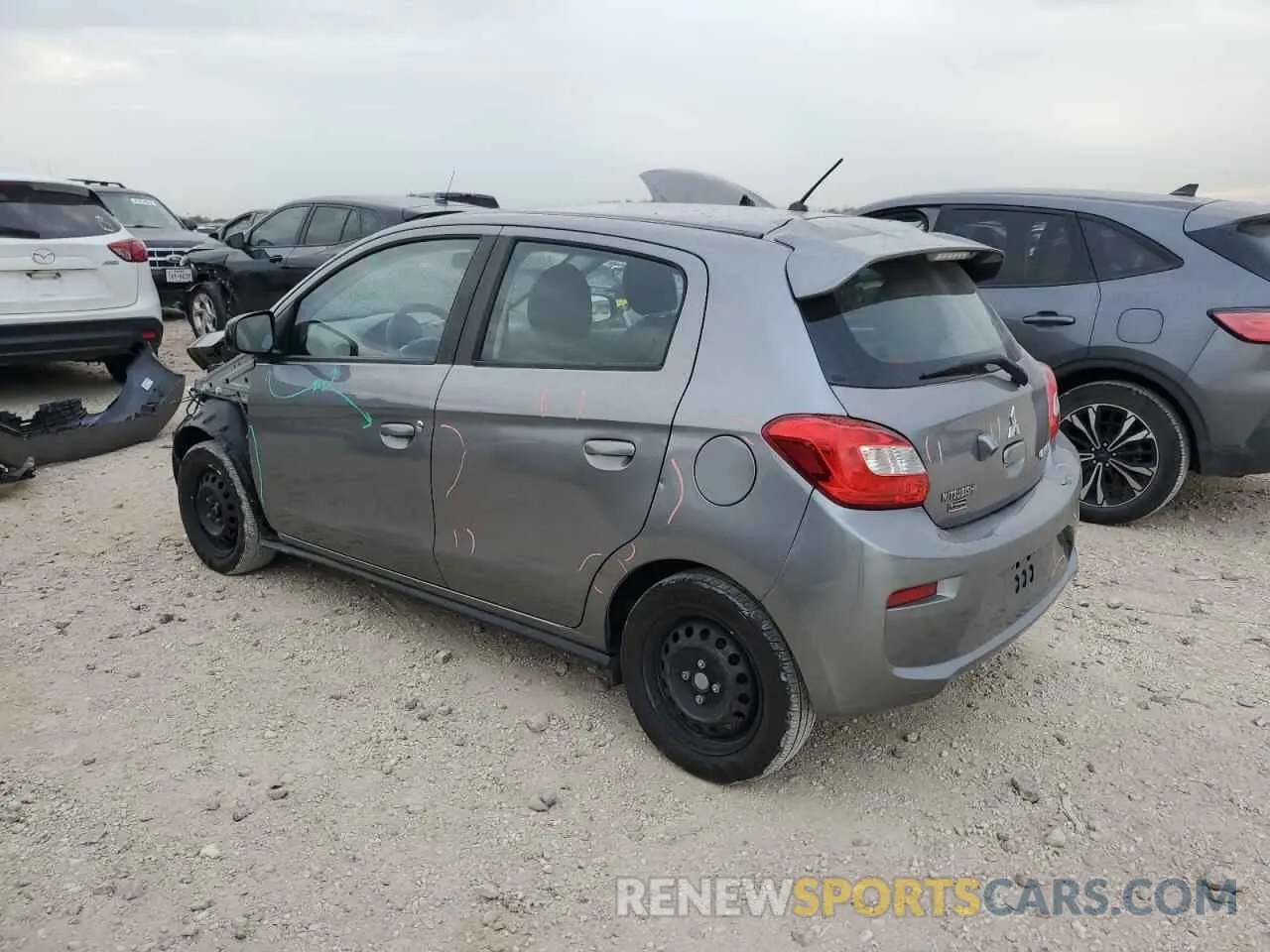 2 Фотография поврежденного автомобиля ML32A3HJ0KH010488 MITSUBISHI MIRAGE 2019