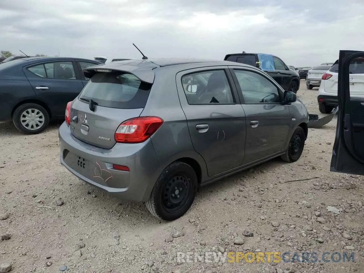 3 Фотография поврежденного автомобиля ML32A3HJ0KH010488 MITSUBISHI MIRAGE 2019