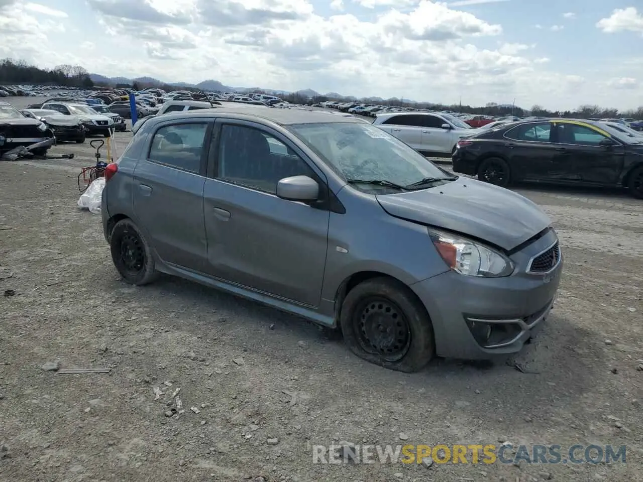 4 Фотография поврежденного автомобиля ML32A3HJ1KH008443 MITSUBISHI MIRAGE 2019
