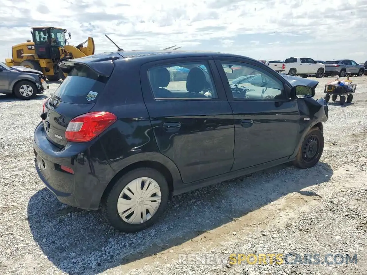 3 Photograph of a damaged car ML32A3HJ1KH015196 MITSUBISHI MIRAGE 2019