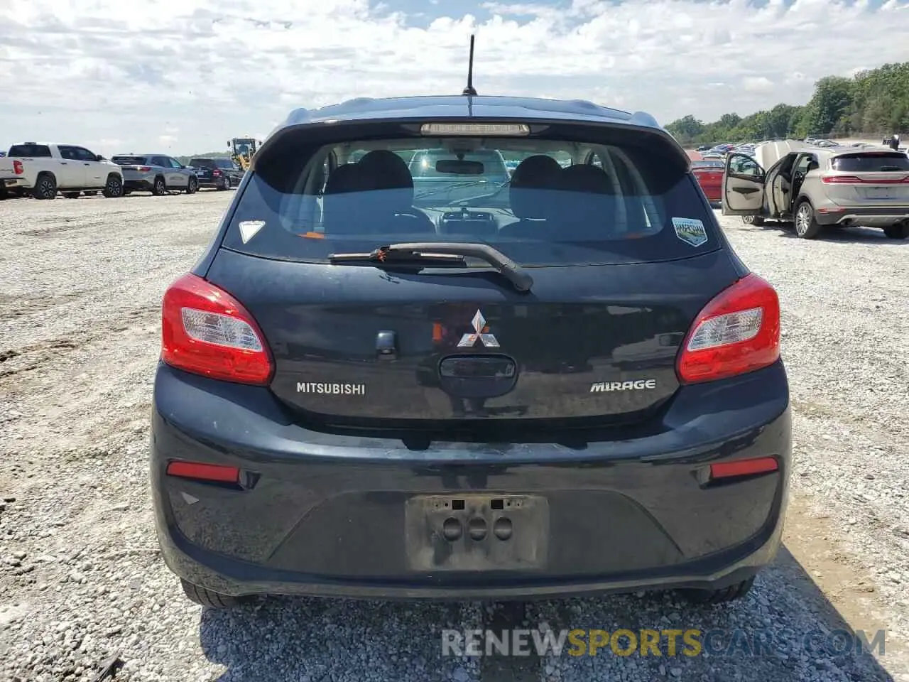 6 Photograph of a damaged car ML32A3HJ1KH015196 MITSUBISHI MIRAGE 2019