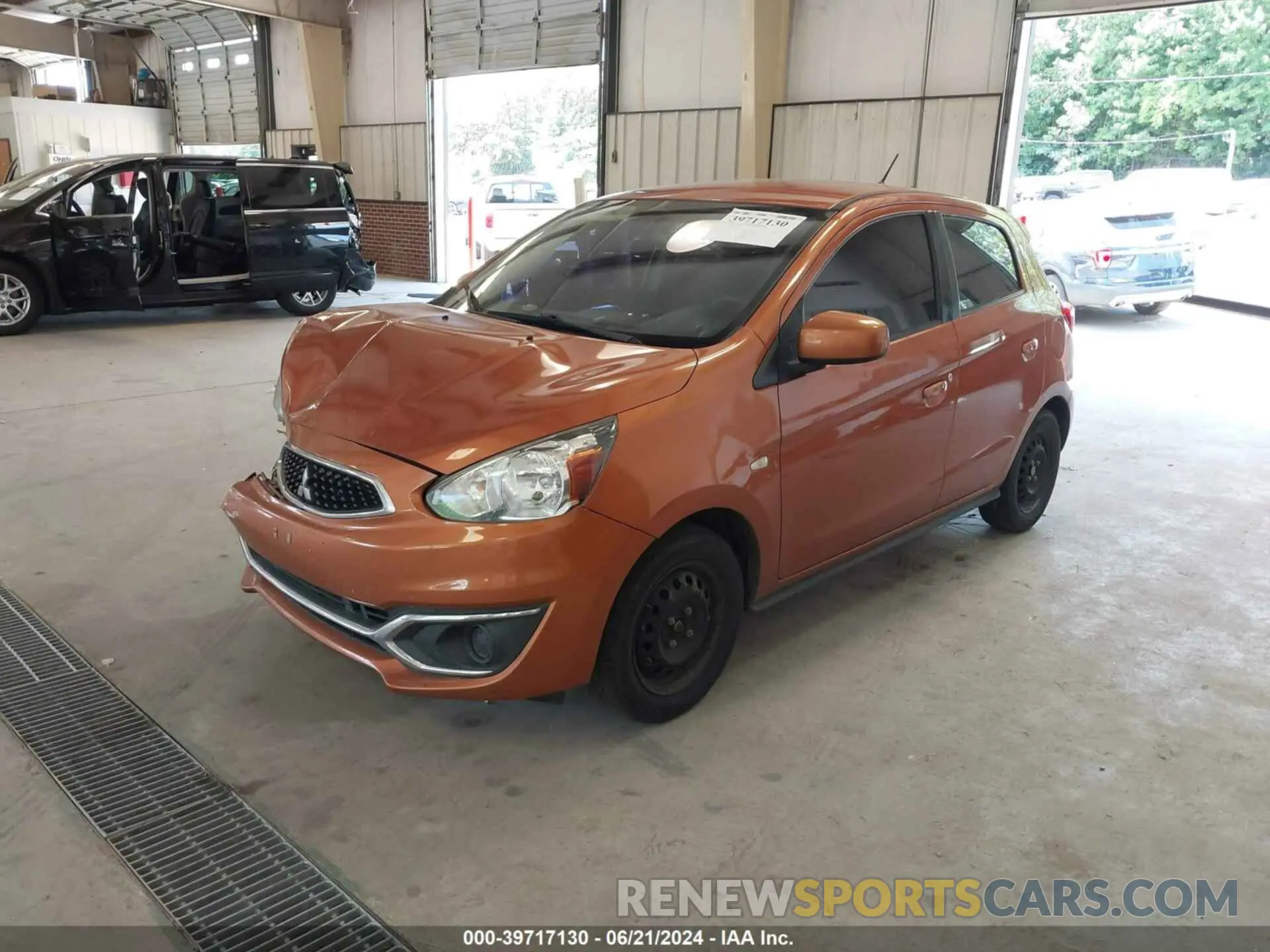 2 Фотография поврежденного автомобиля ML32A3HJ1KH015568 MITSUBISHI MIRAGE 2019