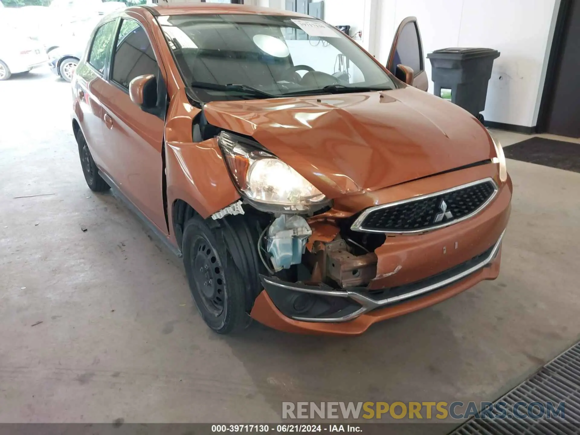 6 Фотография поврежденного автомобиля ML32A3HJ1KH015568 MITSUBISHI MIRAGE 2019