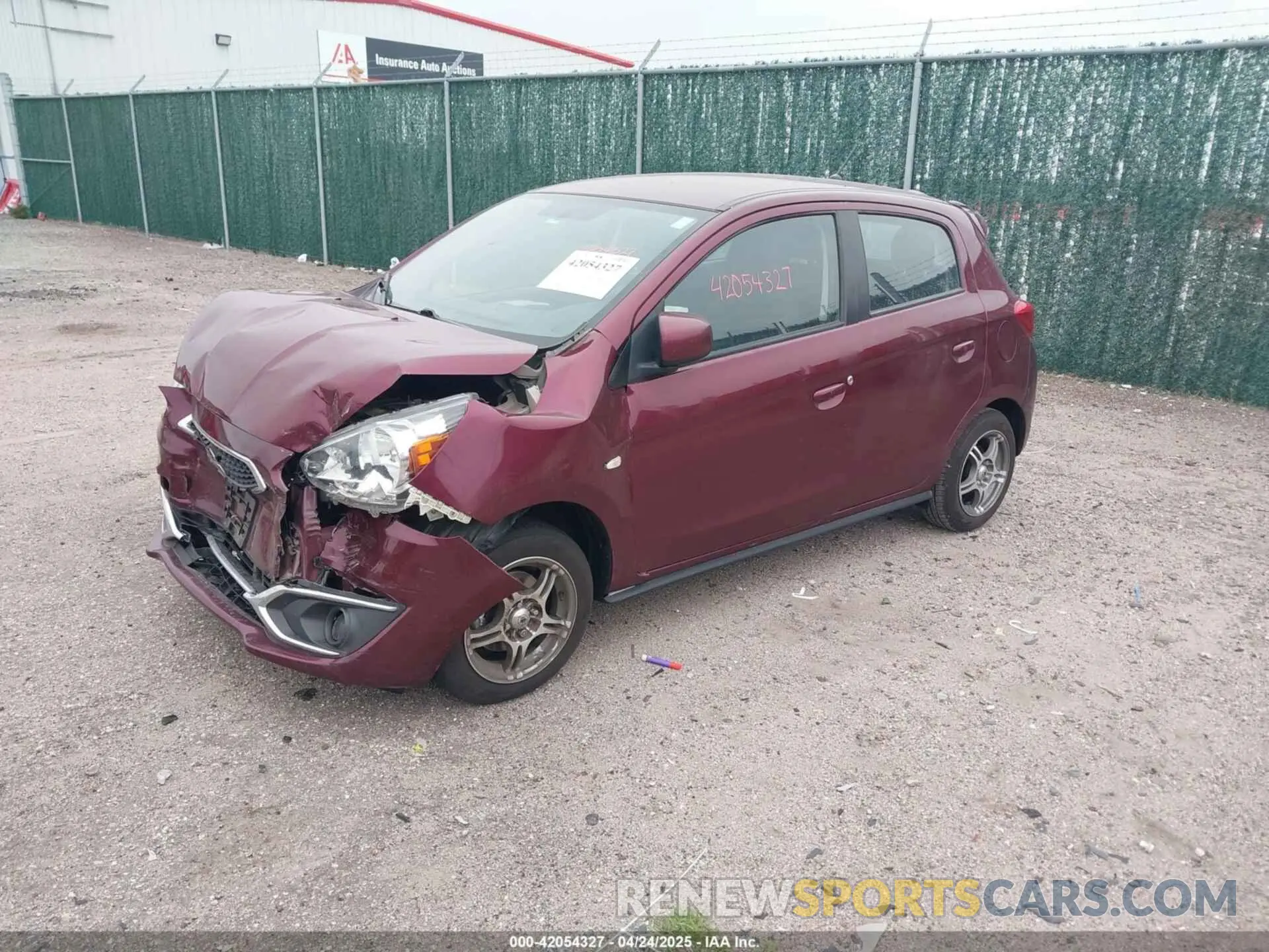 2 Photograph of a damaged car ML32A3HJ1KH016591 MITSUBISHI MIRAGE 2019