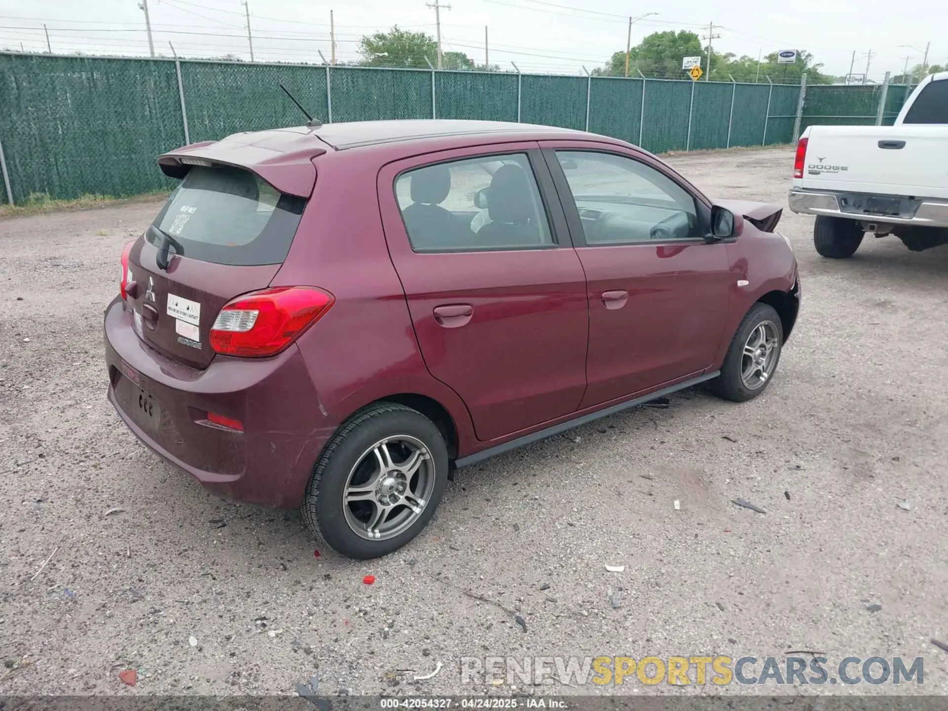 4 Photograph of a damaged car ML32A3HJ1KH016591 MITSUBISHI MIRAGE 2019