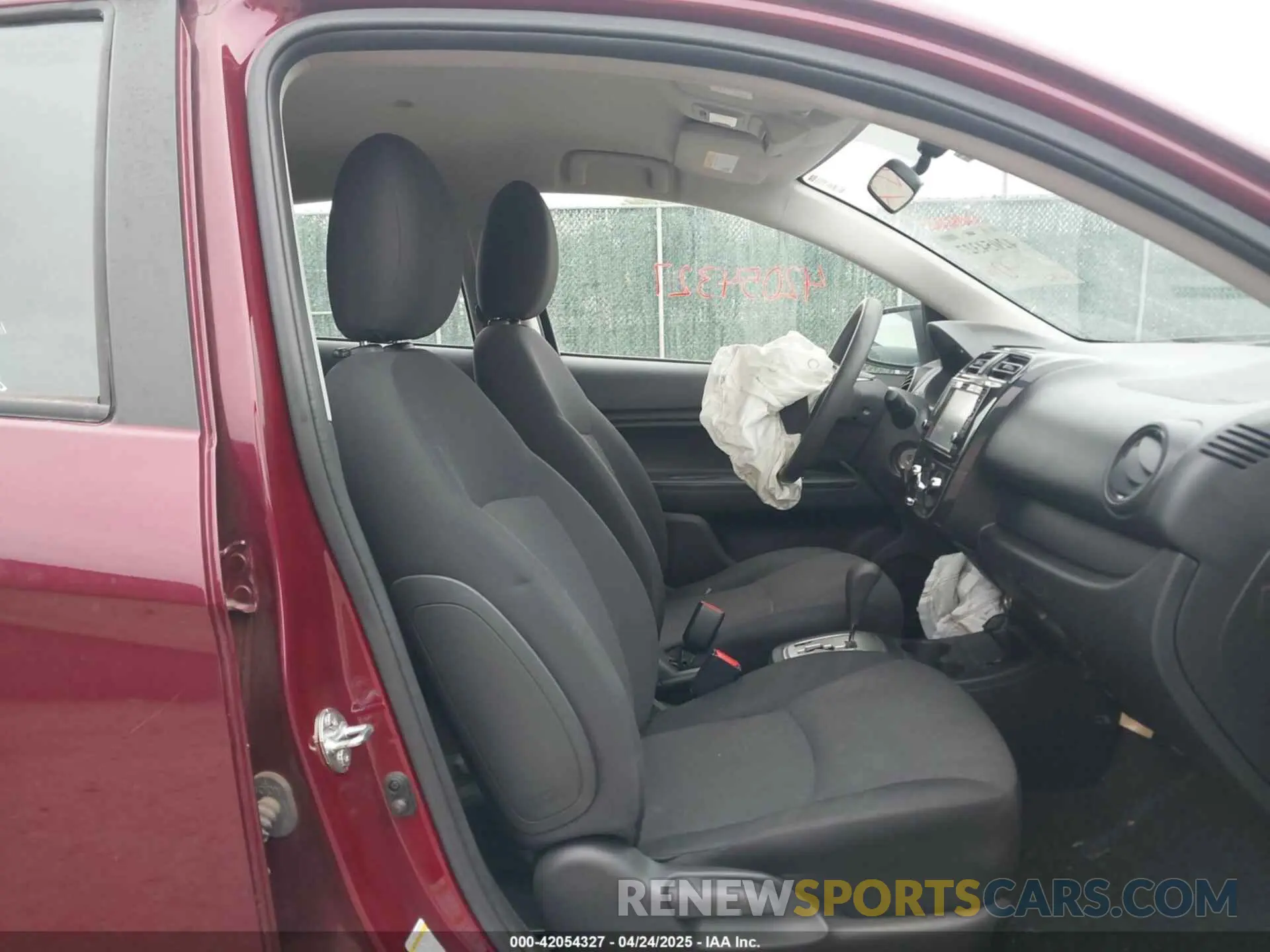 5 Photograph of a damaged car ML32A3HJ1KH016591 MITSUBISHI MIRAGE 2019