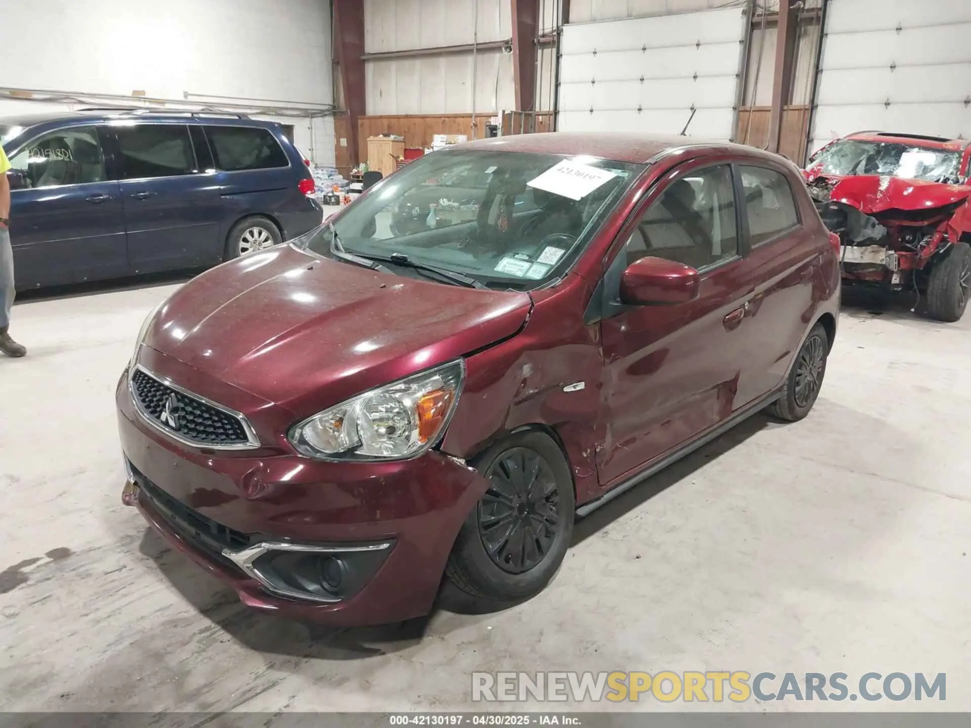 2 Photograph of a damaged car ML32A3HJ2KH000688 MITSUBISHI MIRAGE 2019