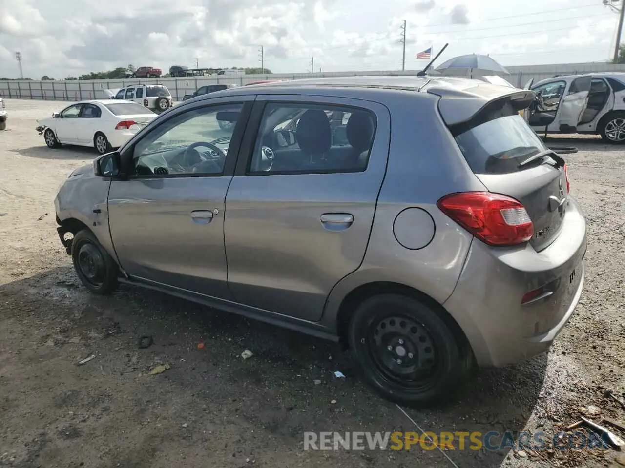 2 Фотография поврежденного автомобиля ML32A3HJ2KH001243 MITSUBISHI MIRAGE 2019