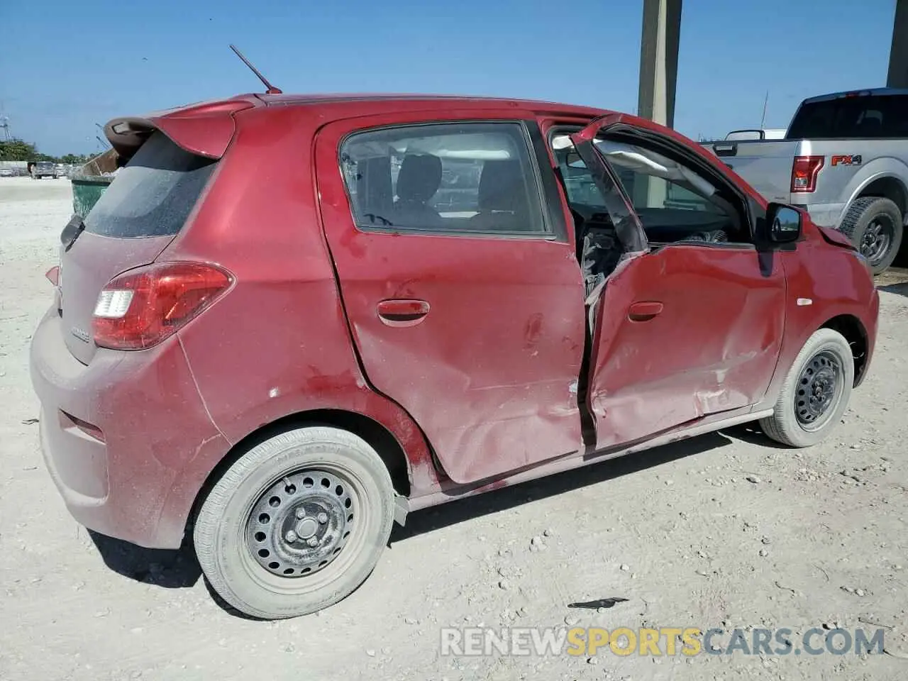 3 Photograph of a damaged car ML32A3HJ2KH013490 MITSUBISHI MIRAGE 2019