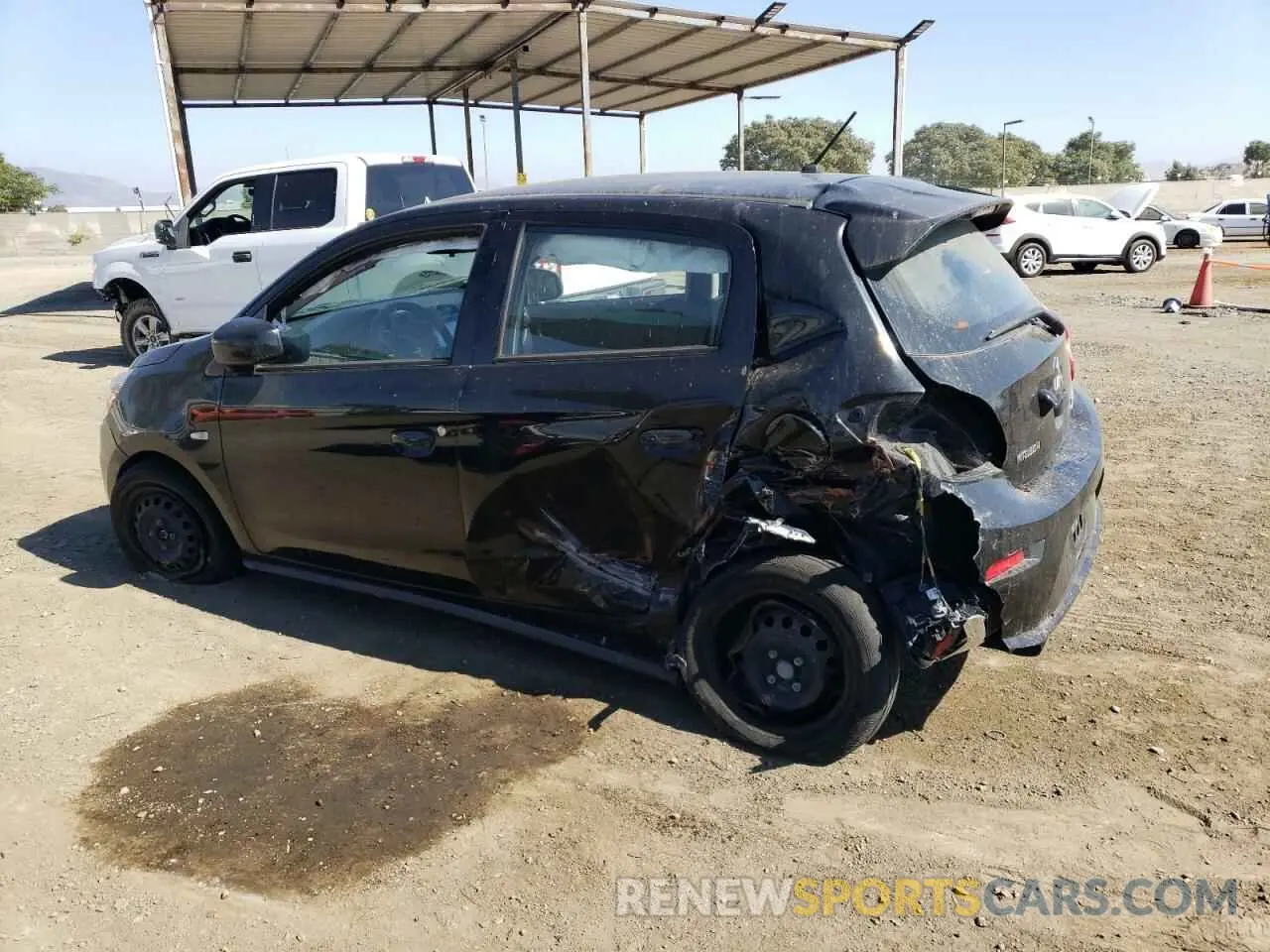 2 Photograph of a damaged car ML32A3HJ3KH001882 MITSUBISHI MIRAGE 2019