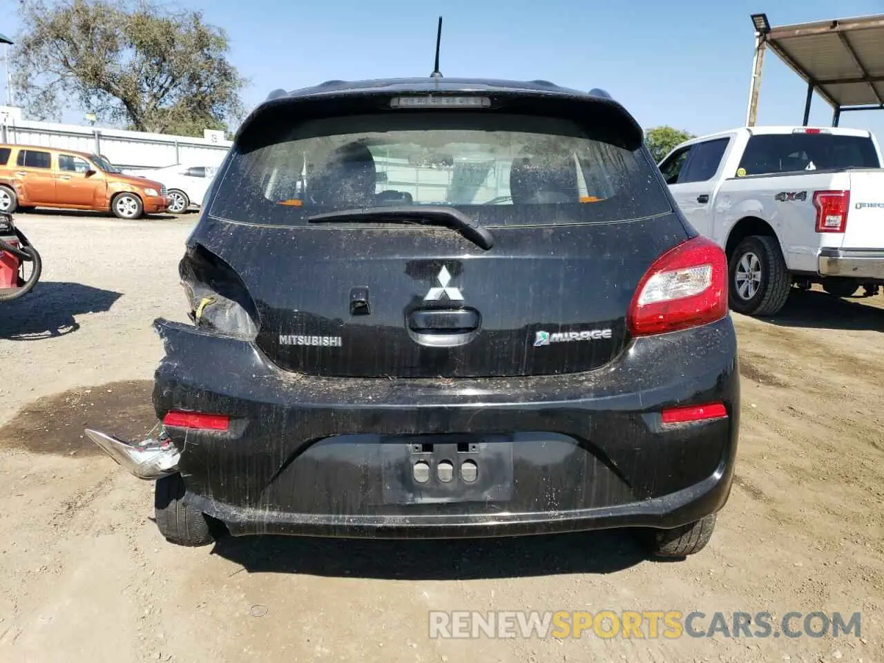 6 Photograph of a damaged car ML32A3HJ3KH001882 MITSUBISHI MIRAGE 2019