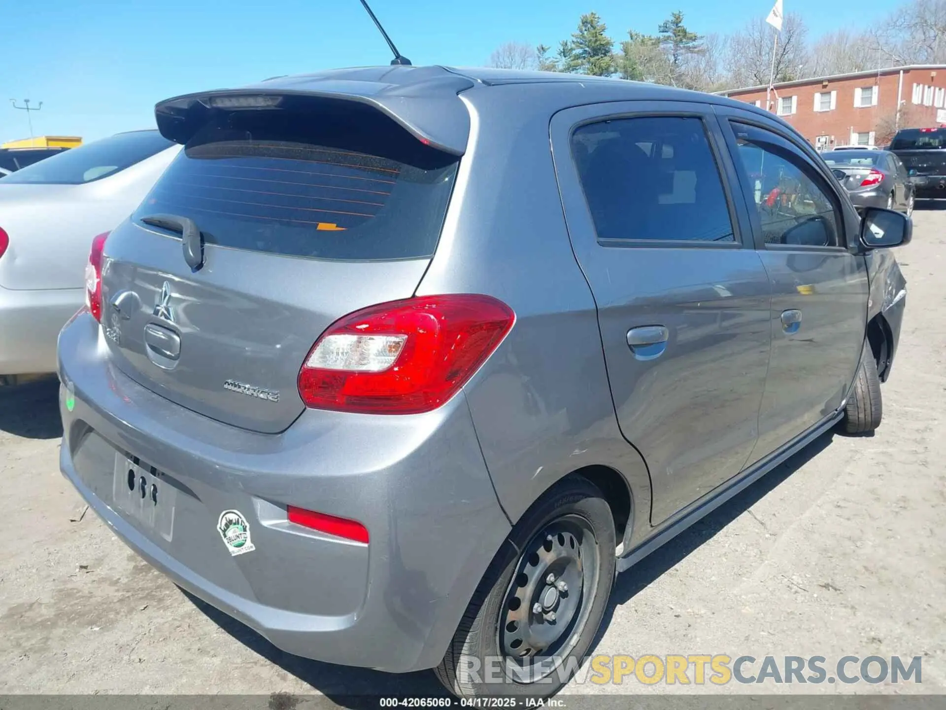 4 Фотография поврежденного автомобиля ML32A3HJ5KH011328 MITSUBISHI MIRAGE 2019