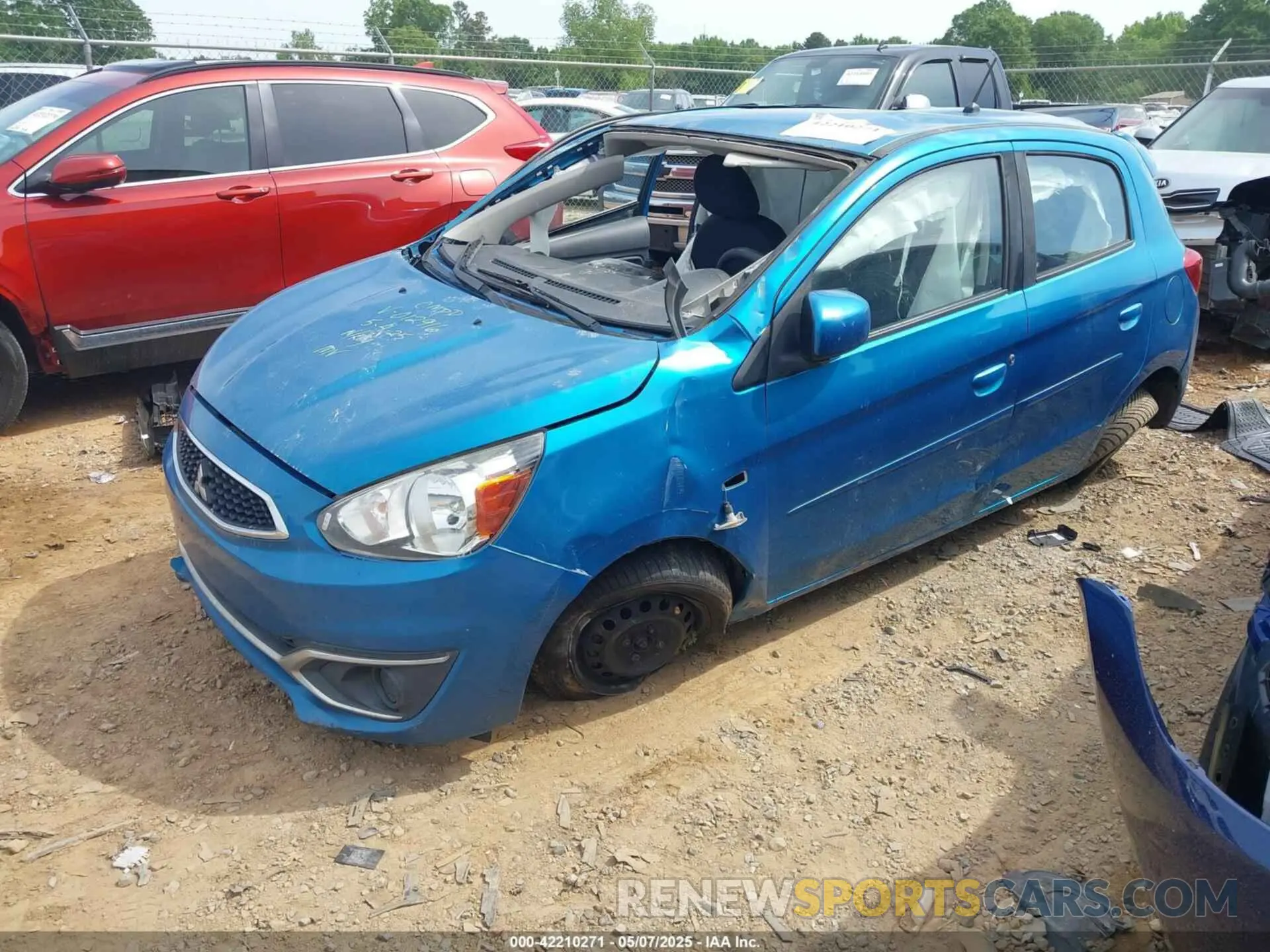 2 Фотография поврежденного автомобиля ML32A3HJ5KH012916 MITSUBISHI MIRAGE 2019