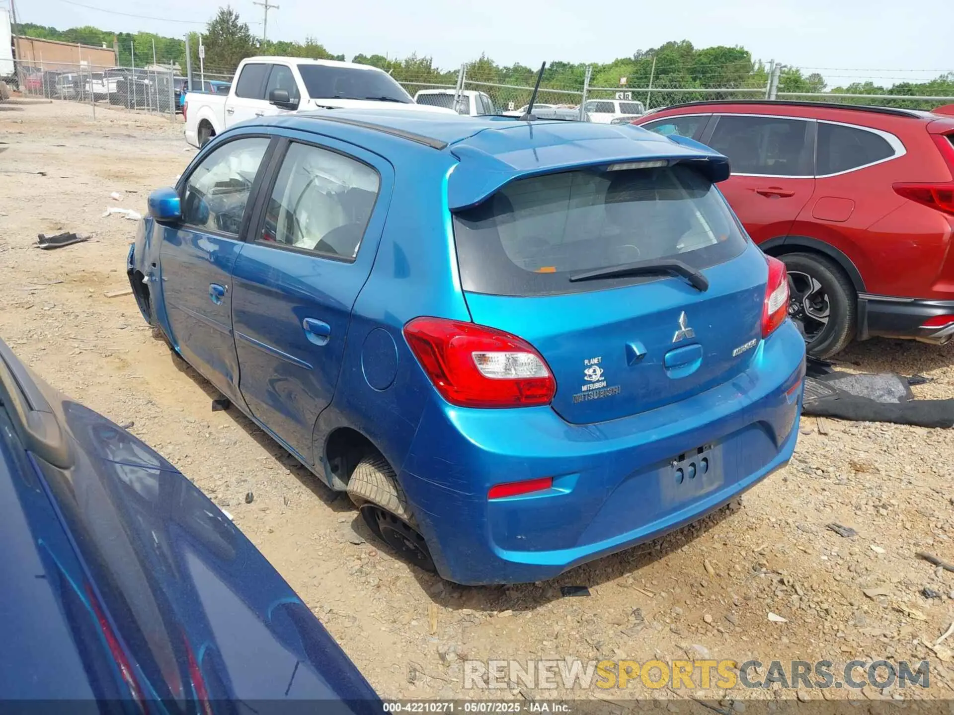 3 Фотография поврежденного автомобиля ML32A3HJ5KH012916 MITSUBISHI MIRAGE 2019