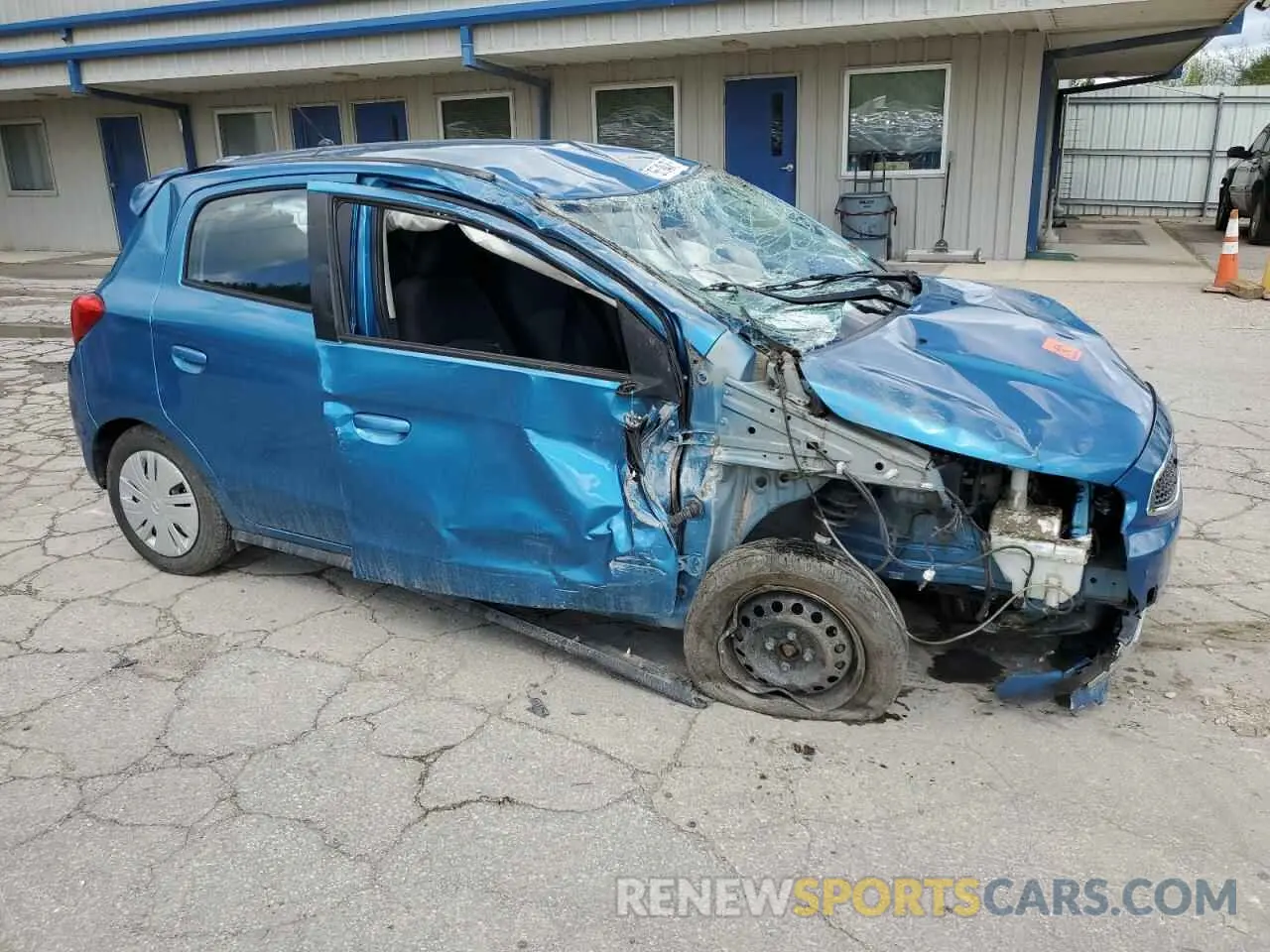 4 Photograph of a damaged car ML32A3HJ6KH009992 MITSUBISHI MIRAGE 2019