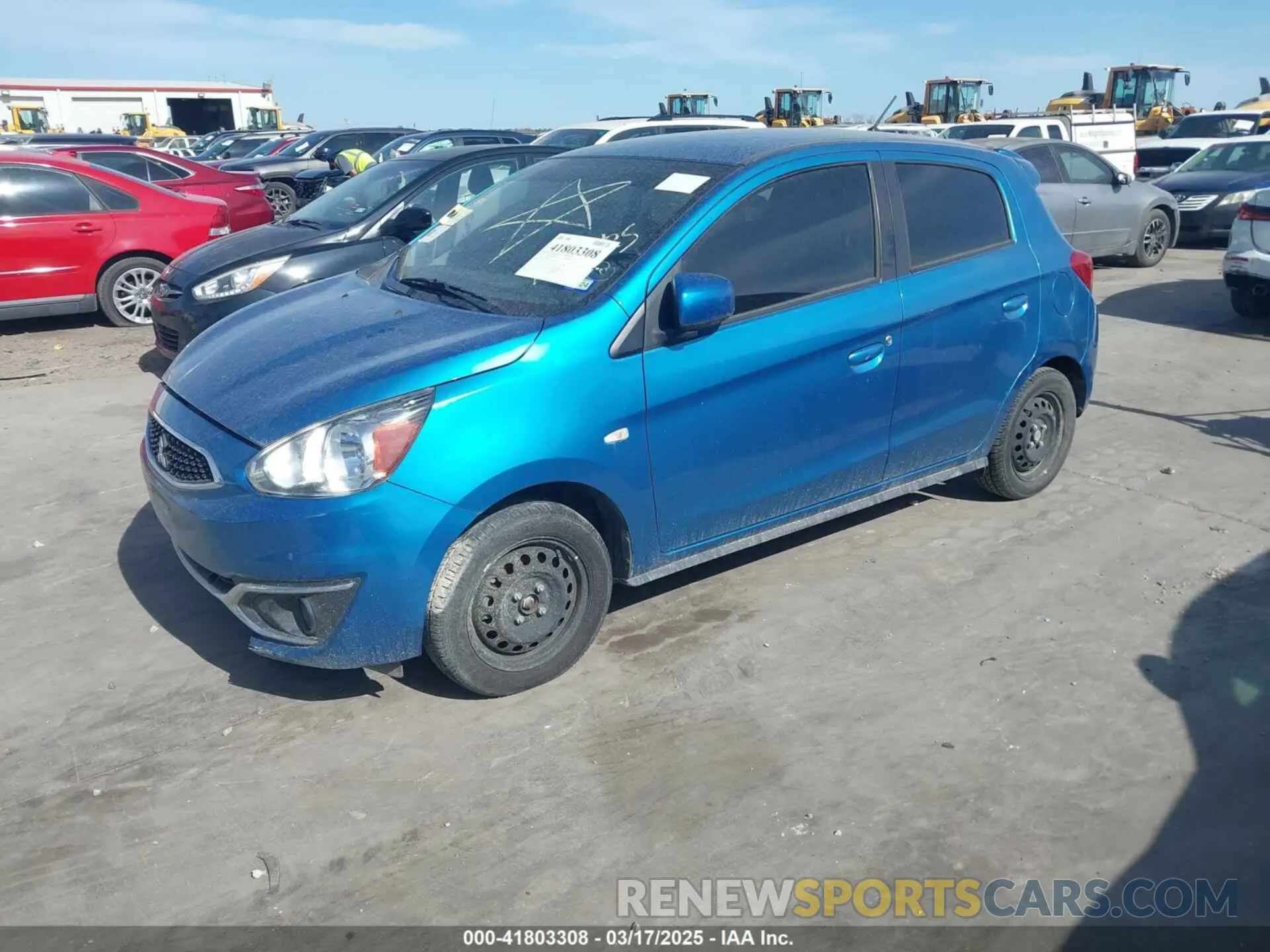 2 Фотография поврежденного автомобиля ML32A3HJ8KH007208 MITSUBISHI MIRAGE 2019