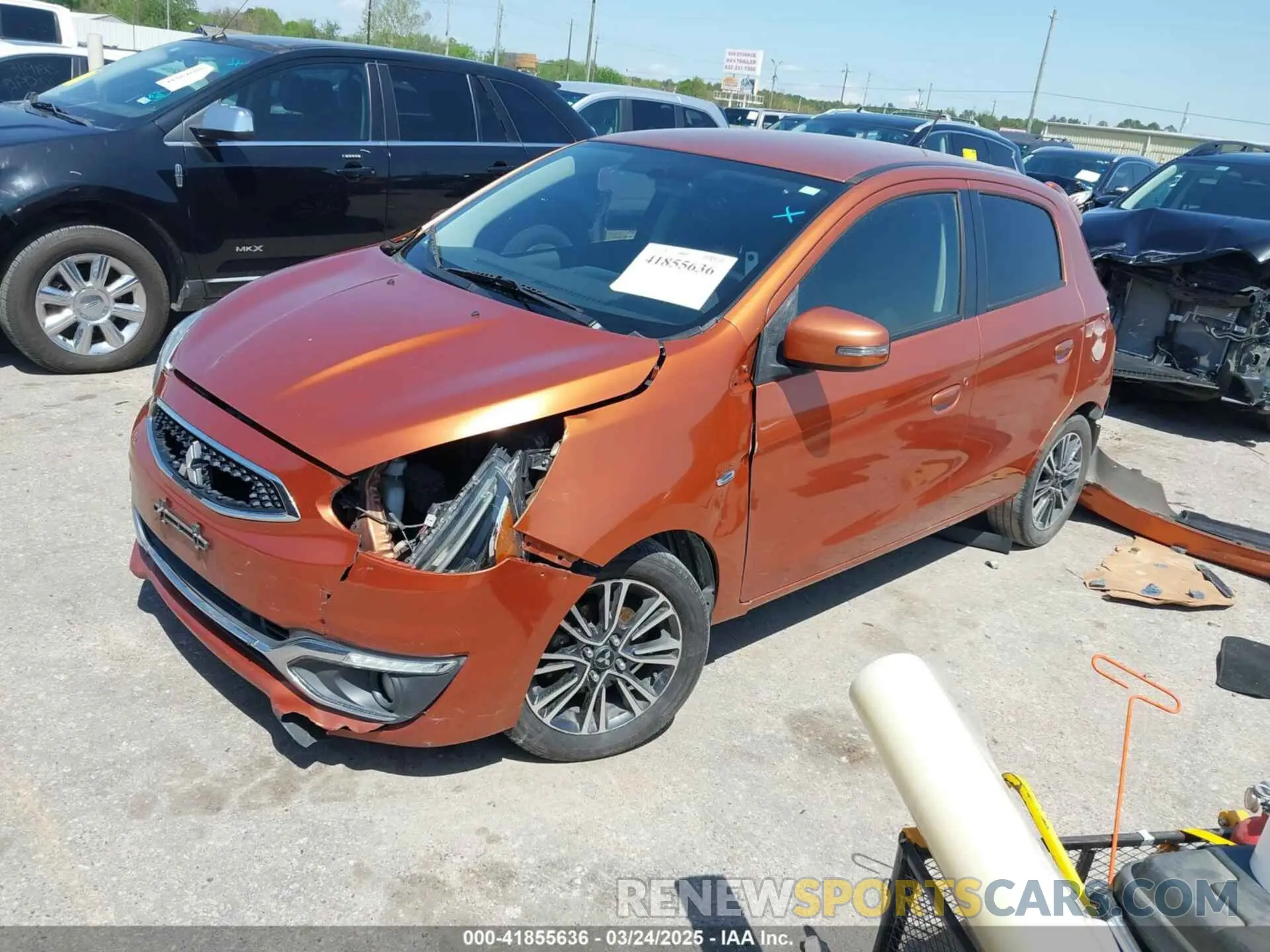 2 Фотография поврежденного автомобиля ML32A5HJ8KH003090 MITSUBISHI MIRAGE 2019
