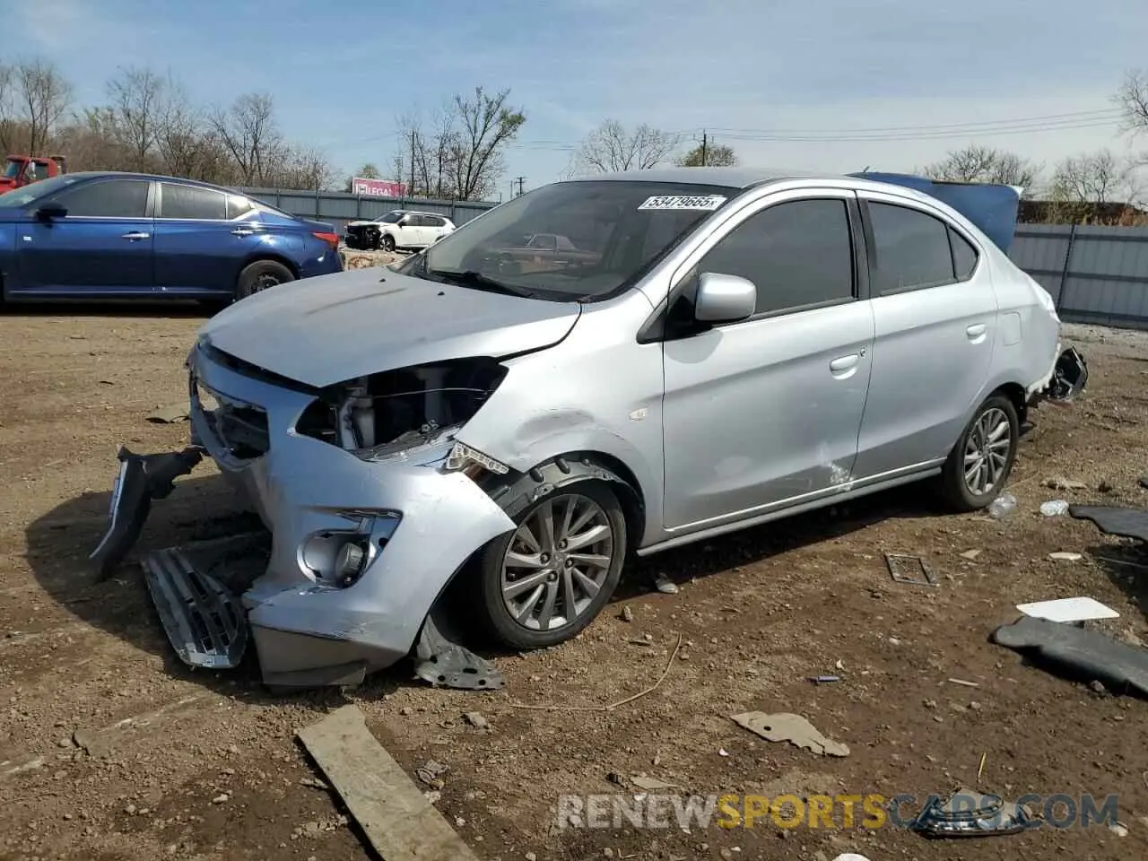 1 Фотография поврежденного автомобиля ML32F3FJ2KHF08280 MITSUBISHI MIRAGE 2019