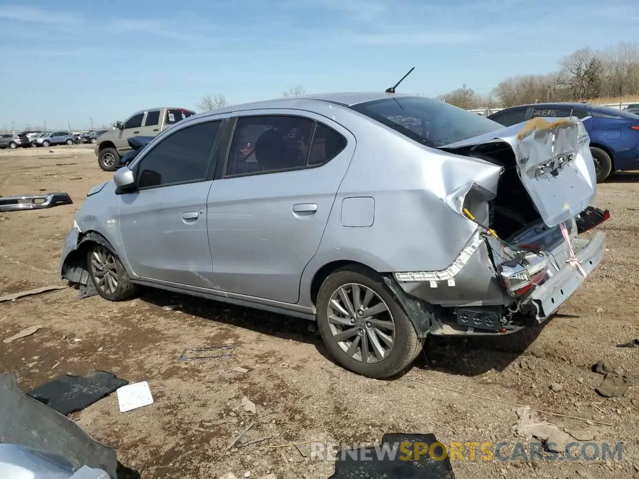 2 Фотография поврежденного автомобиля ML32F3FJ2KHF08280 MITSUBISHI MIRAGE 2019