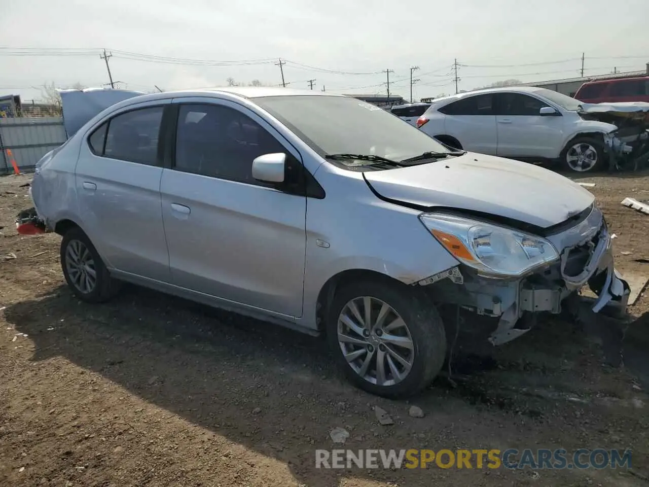 4 Фотография поврежденного автомобиля ML32F3FJ2KHF08280 MITSUBISHI MIRAGE 2019