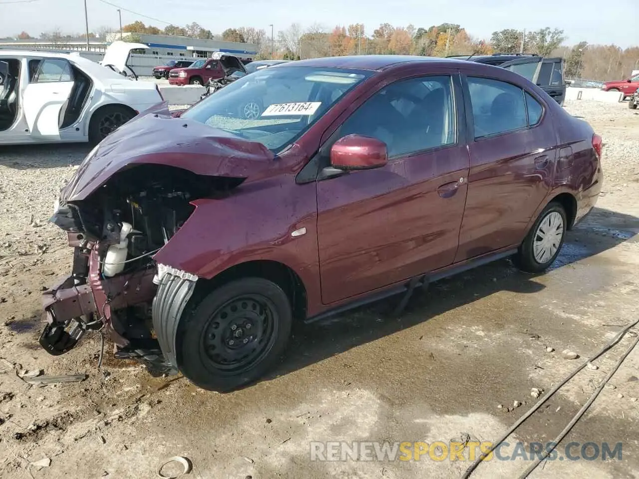 1 Photograph of a damaged car ML32F3FJ6KHF13742 MITSUBISHI MIRAGE 2019