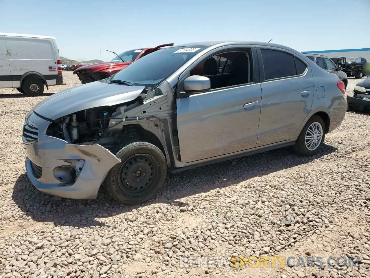 1 Photograph of a damaged car ML32F3FJ8KHF12155 MITSUBISHI MIRAGE 2019