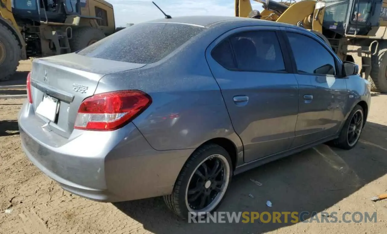 3 Photograph of a damaged car ML32F3FJXKHF01349 MITSUBISHI MIRAGE 2019