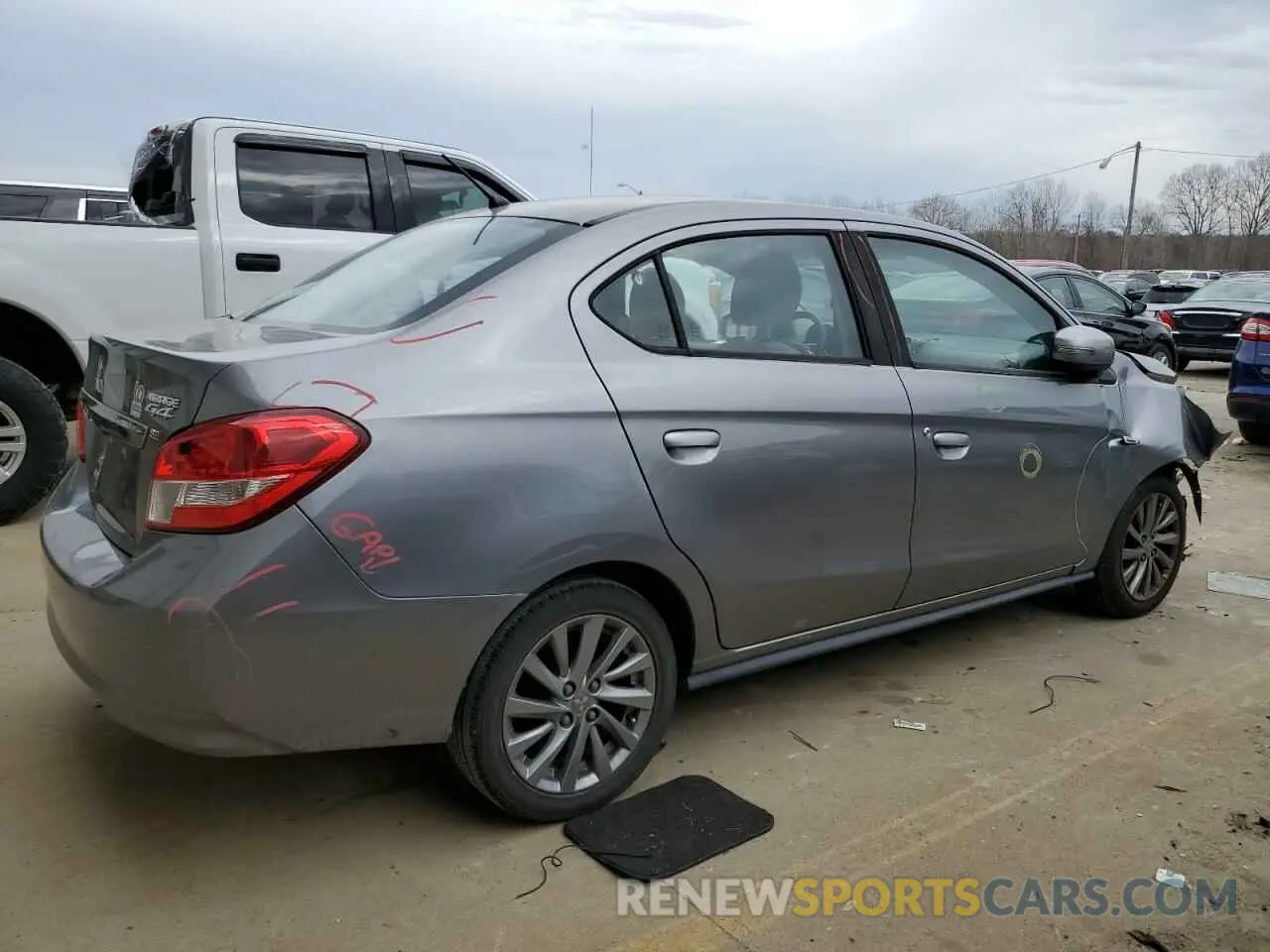 3 Фотография поврежденного автомобиля ML32F4FJ0KHF01110 MITSUBISHI MIRAGE 2019