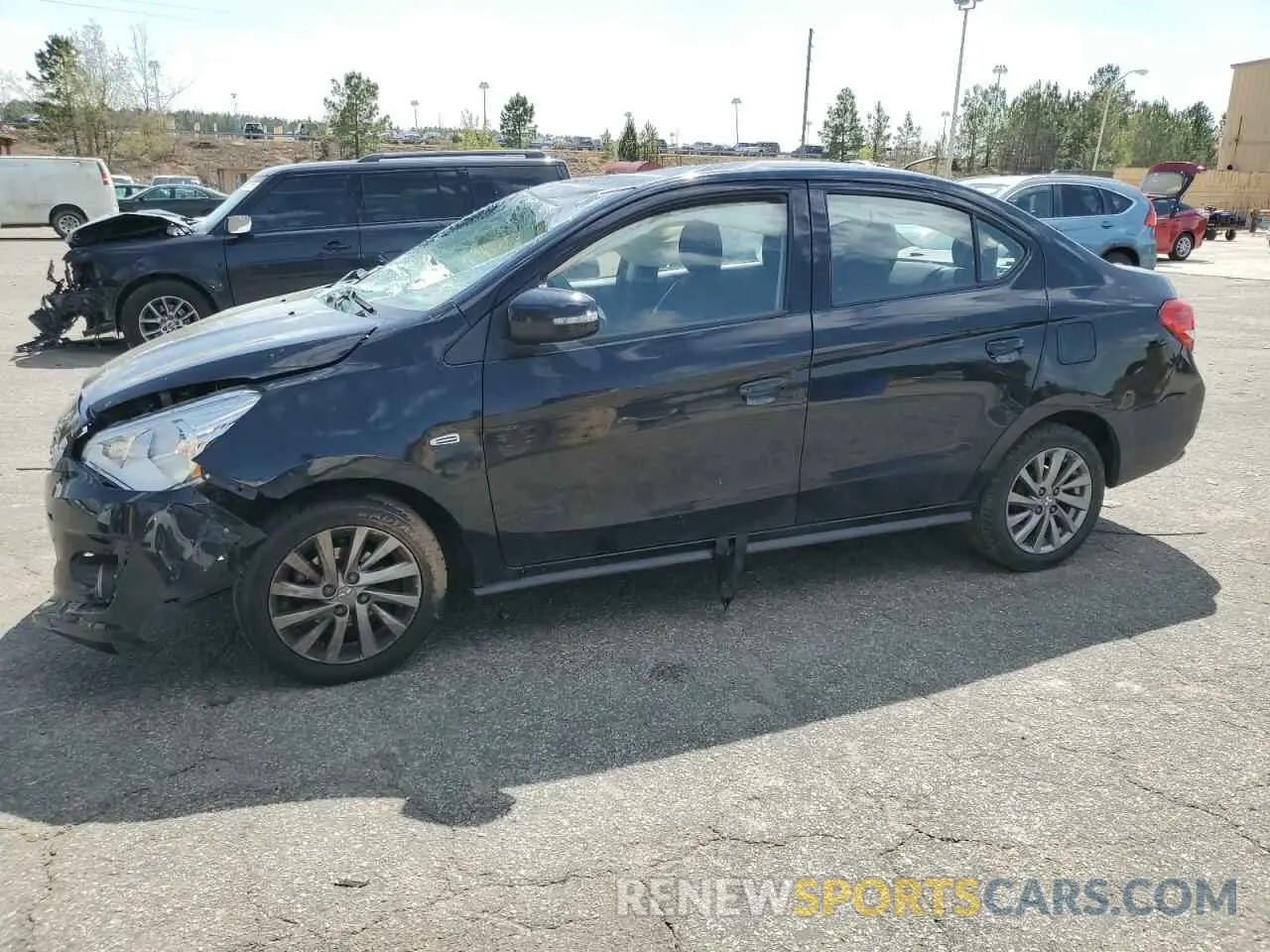 1 Photograph of a damaged car ML32F4FJ0KHF15086 MITSUBISHI MIRAGE 2019