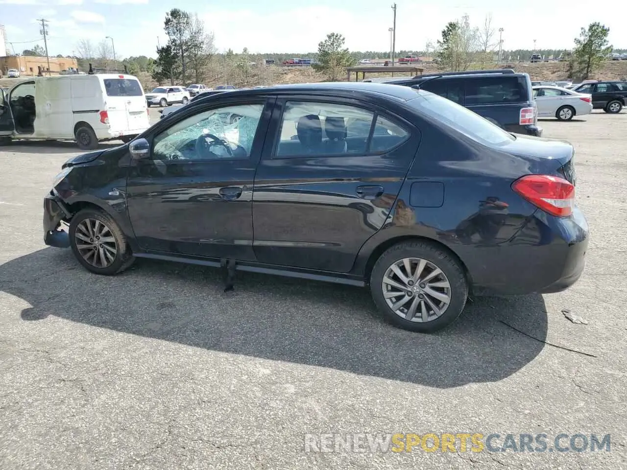 2 Photograph of a damaged car ML32F4FJ0KHF15086 MITSUBISHI MIRAGE 2019