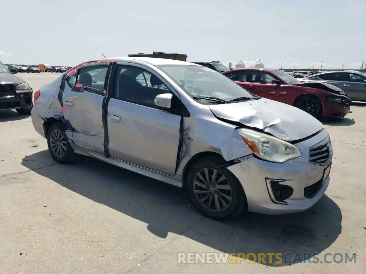 4 Фотография поврежденного автомобиля ML32F4FJ2KHF11184 MITSUBISHI MIRAGE 2019