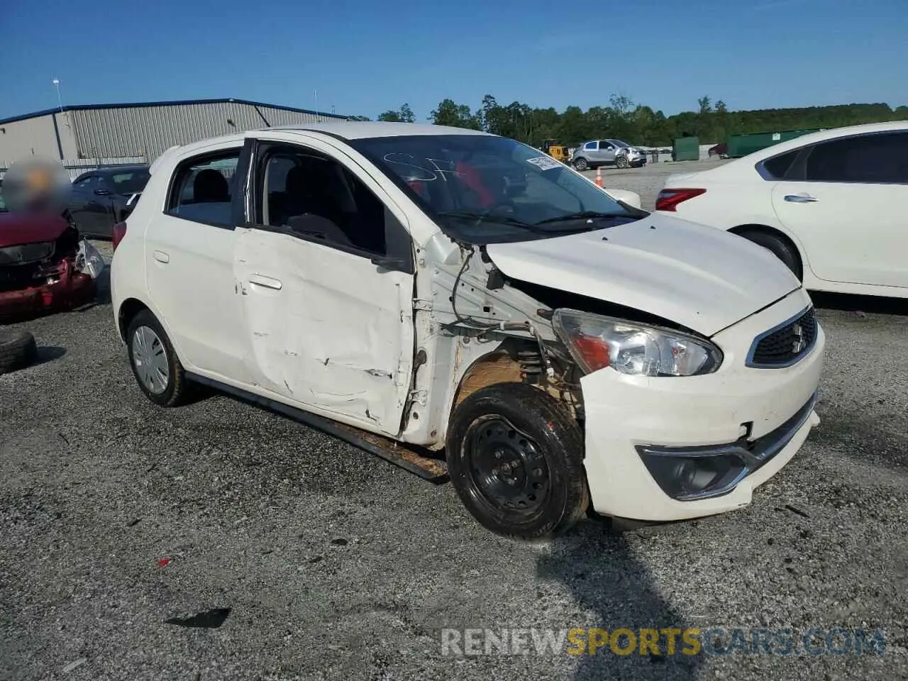 4 Photograph of a damaged car ML32A3HJ0LH003591 MITSUBISHI MIRAGE 2020