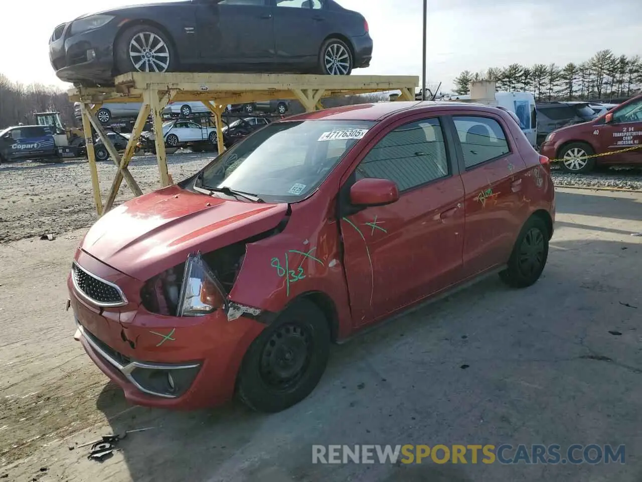 1 Photograph of a damaged car ML32A3HJ1LH005494 MITSUBISHI MIRAGE 2020