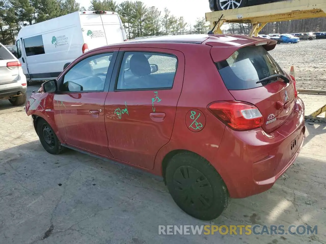 2 Photograph of a damaged car ML32A3HJ1LH005494 MITSUBISHI MIRAGE 2020