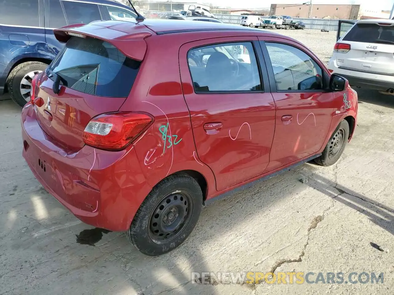 3 Photograph of a damaged car ML32A3HJ1LH005494 MITSUBISHI MIRAGE 2020