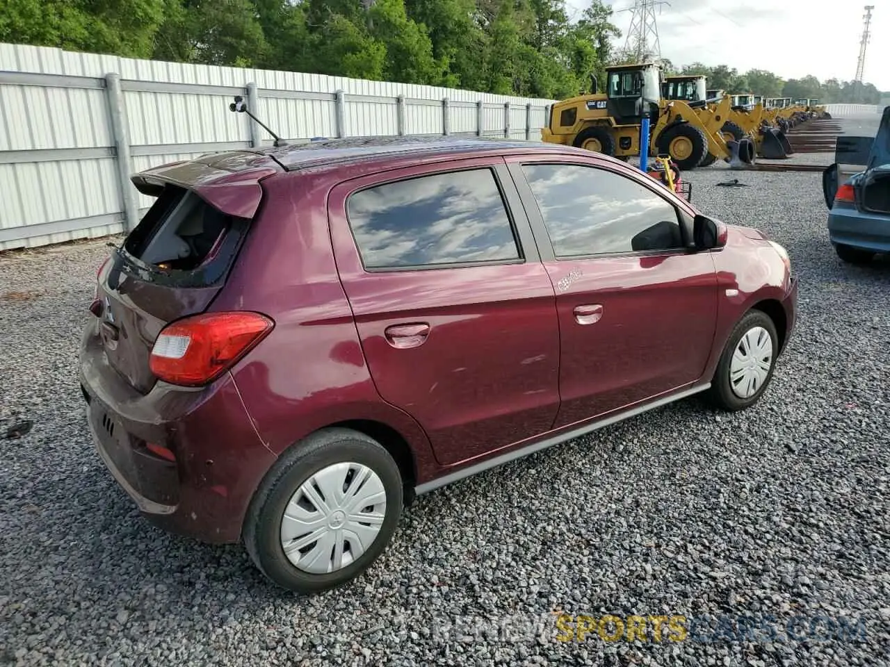 3 Фотография поврежденного автомобиля ML32A3HJ1LH009870 MITSUBISHI MIRAGE 2020