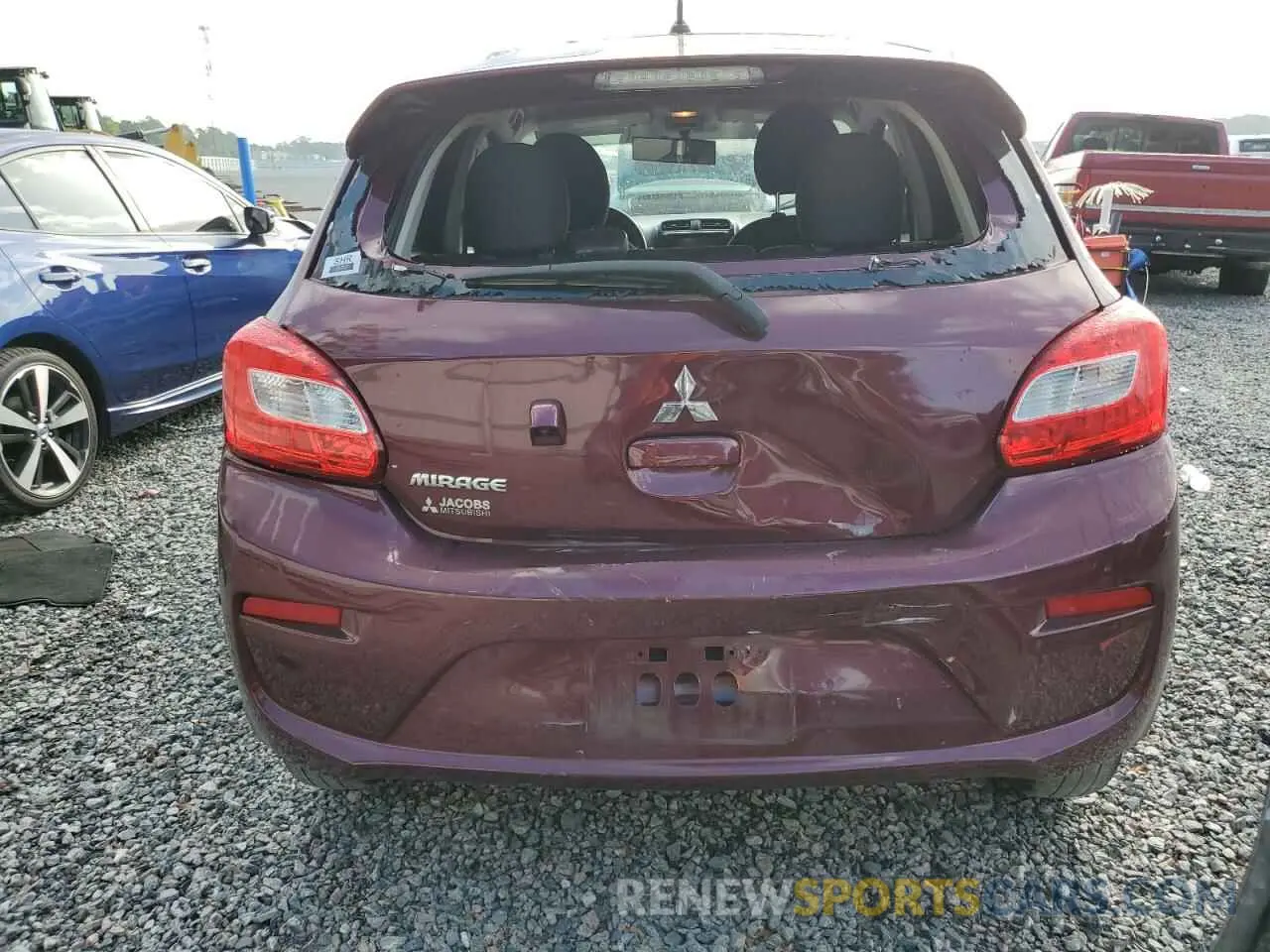 6 Фотография поврежденного автомобиля ML32A3HJ1LH009870 MITSUBISHI MIRAGE 2020
