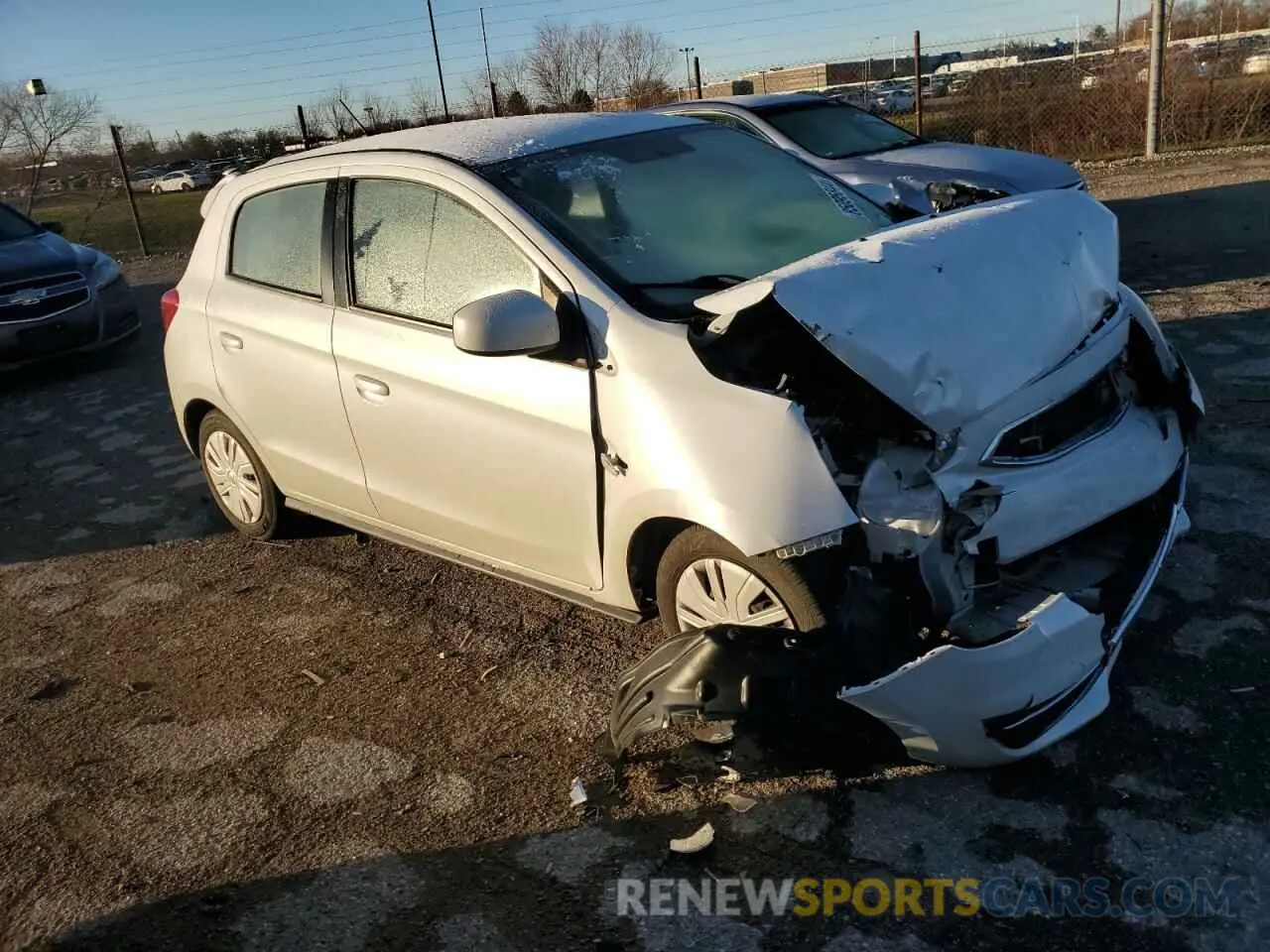 4 Photograph of a damaged car ML32A3HJ4LH001794 MITSUBISHI MIRAGE 2020