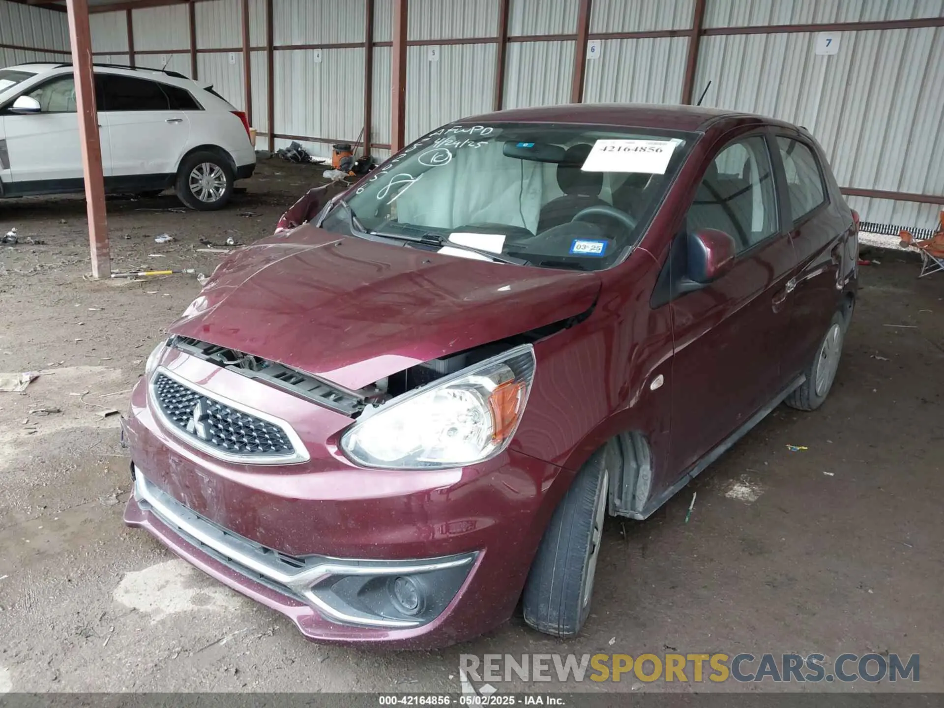 2 Фотография поврежденного автомобиля ML32A3HJ4LH010544 MITSUBISHI MIRAGE 2020