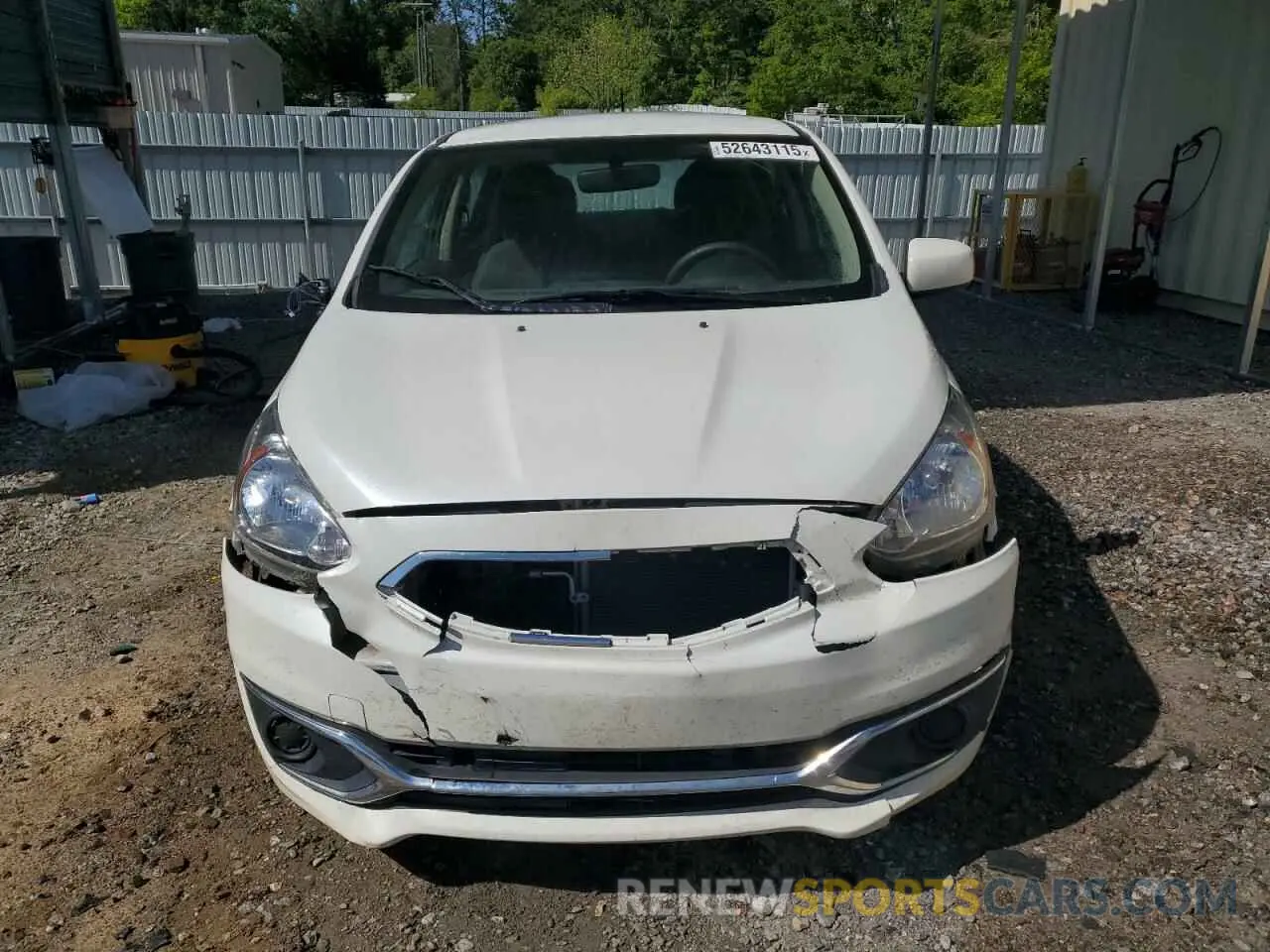 5 Photograph of a damaged car ML32A3HJXLH003971 MITSUBISHI MIRAGE 2020